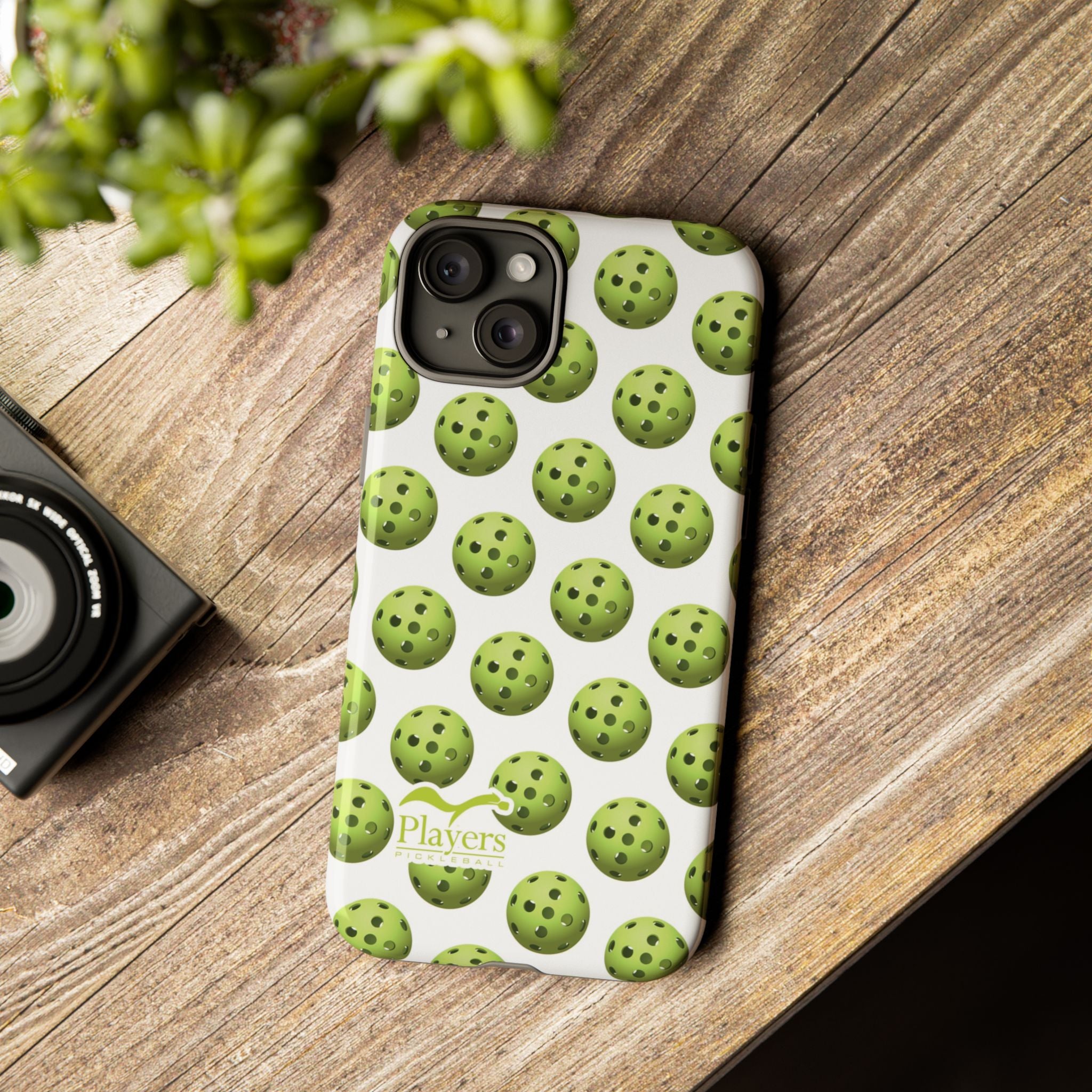 Pickleball Pattern Phone Cover (on White)