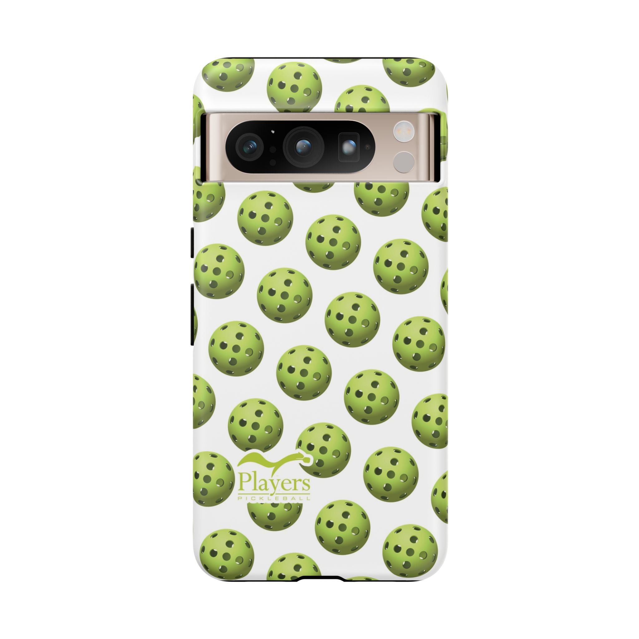 Pickleball Pattern Phone Cover (on White)