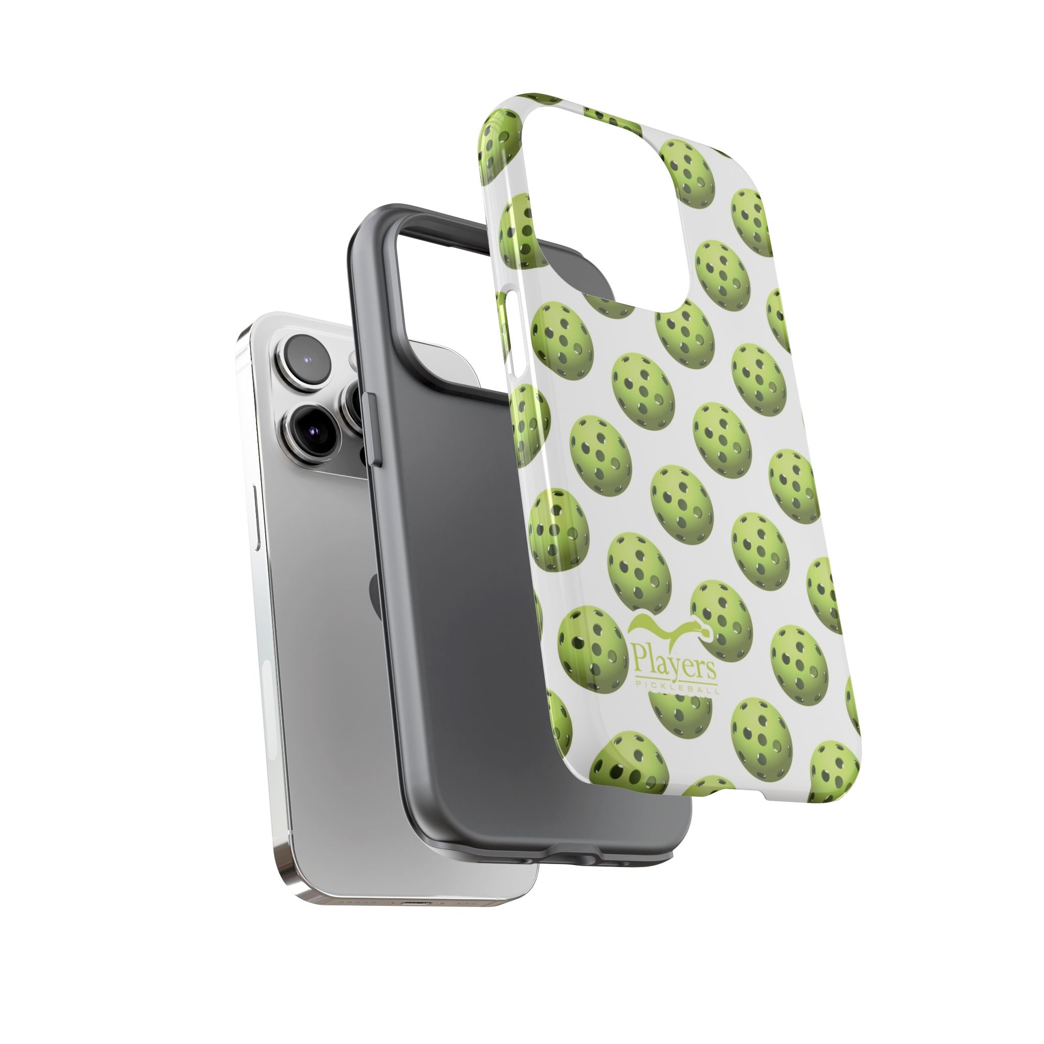Pickleball Pattern Phone Cover (on White)