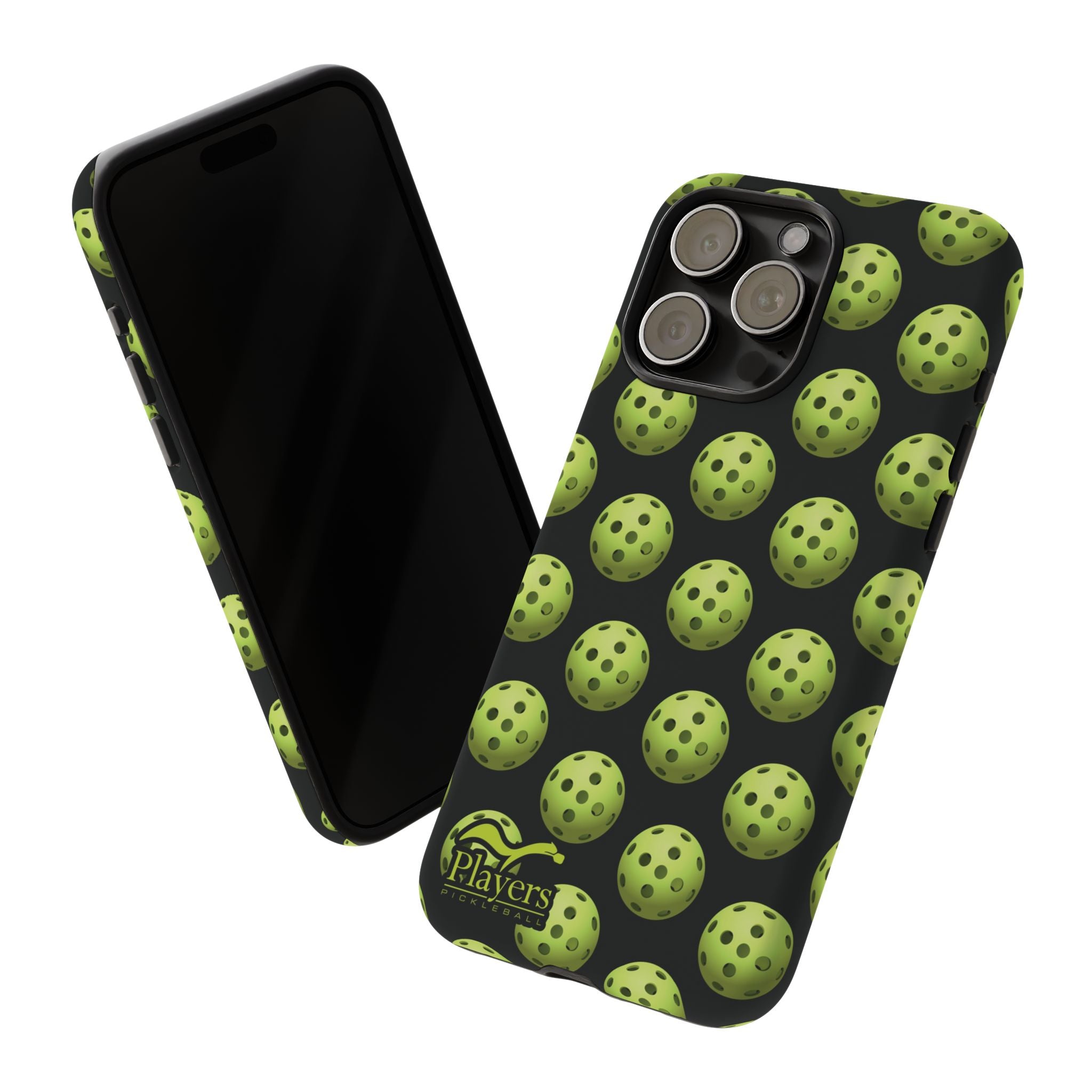 Pickleball Pattern Phone Cover (on Black)