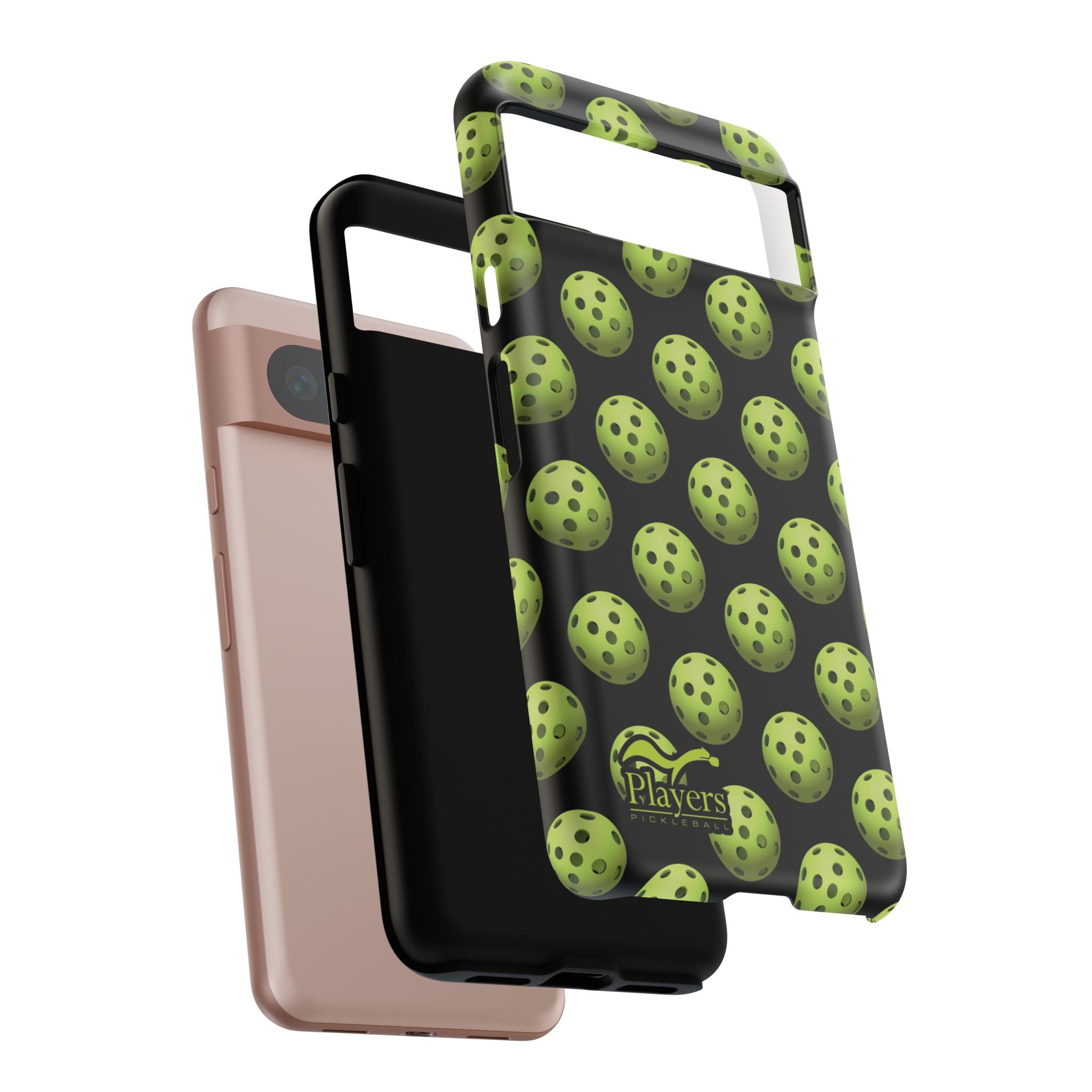 Pickleball Pattern Phone Cover (on Black)