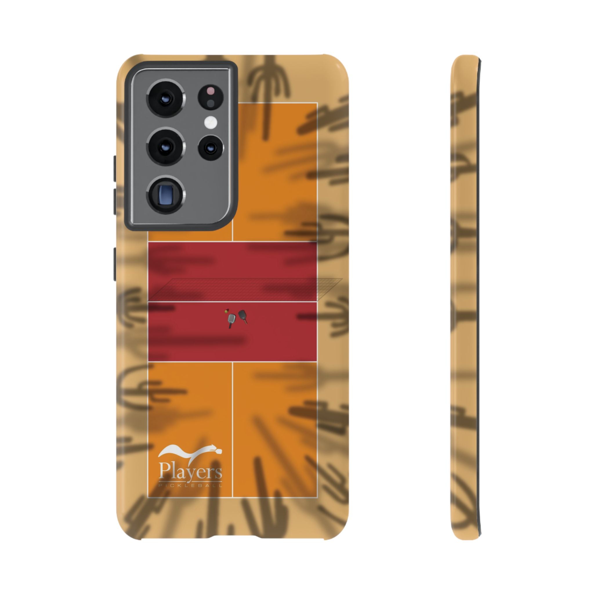 Pickleball Court Phone Cover - Southwest Saguaro Design