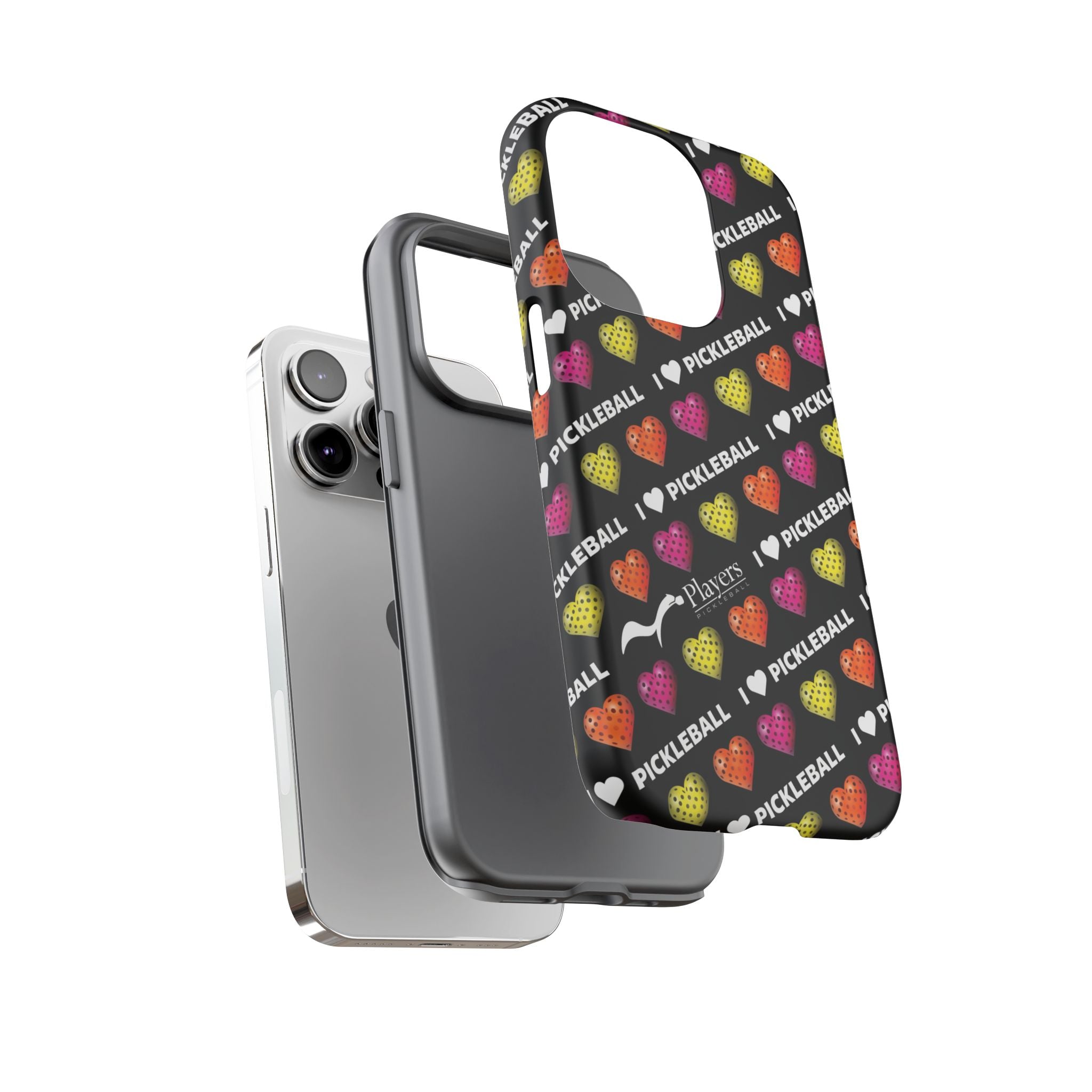 I Heart Pickleball Pattern Phone Cover