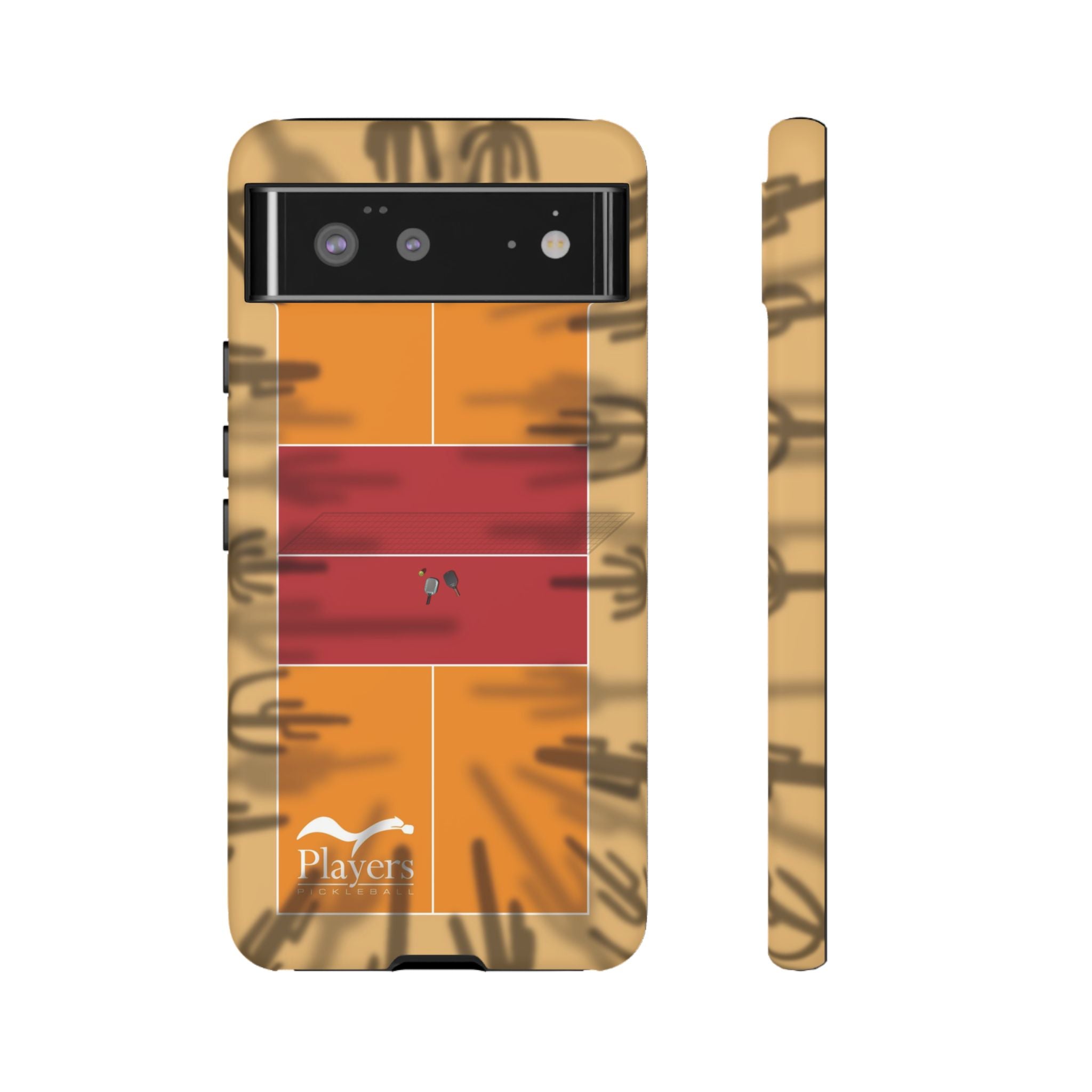 Pickleball Court Phone Cover - Southwest Saguaro Design