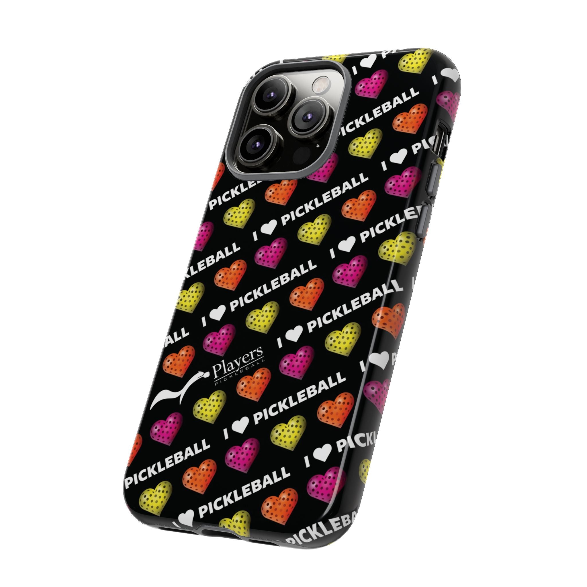 I Heart Pickleball Pattern Phone Cover