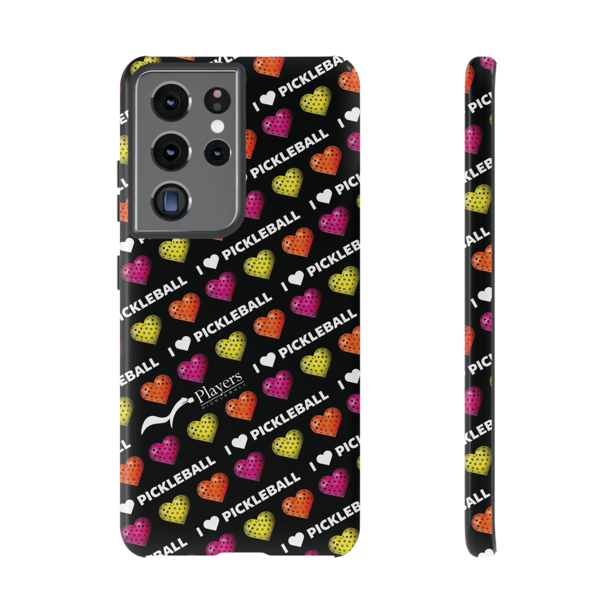 I Heart Pickleball Pattern Phone Cover