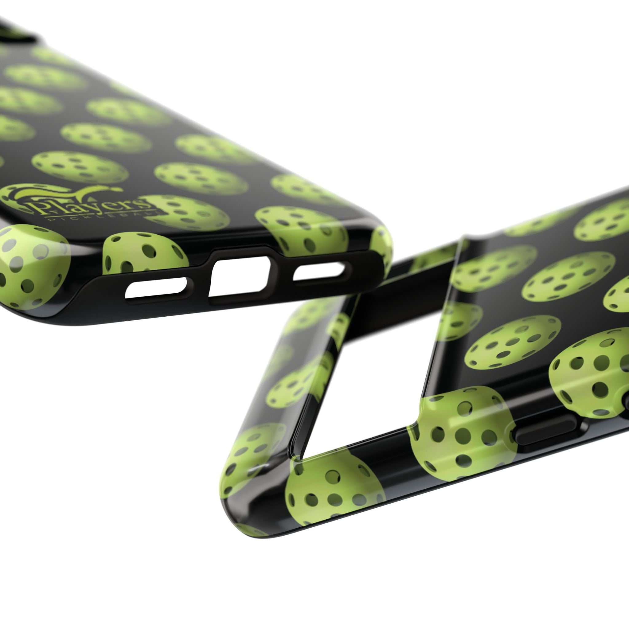 Pickleball Pattern Phone Cover (on Black)