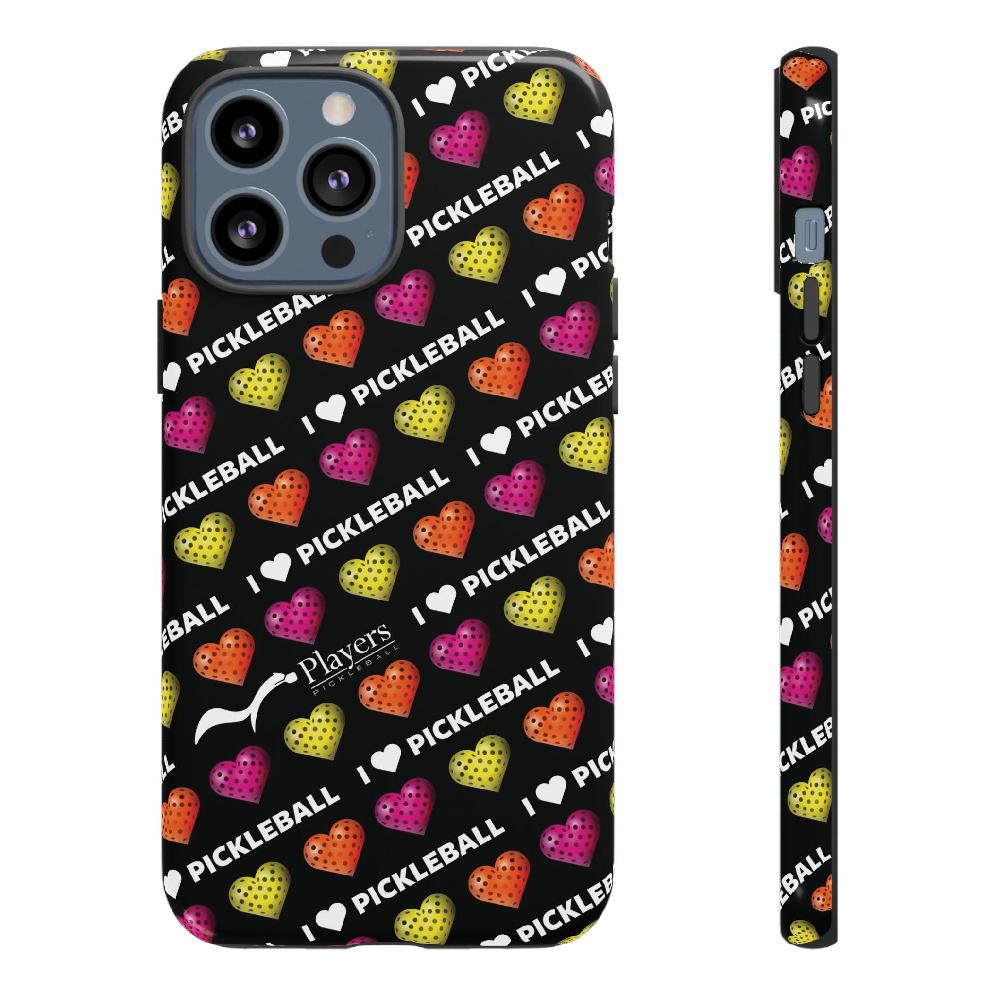 I Heart Pickleball Pattern Phone Cover