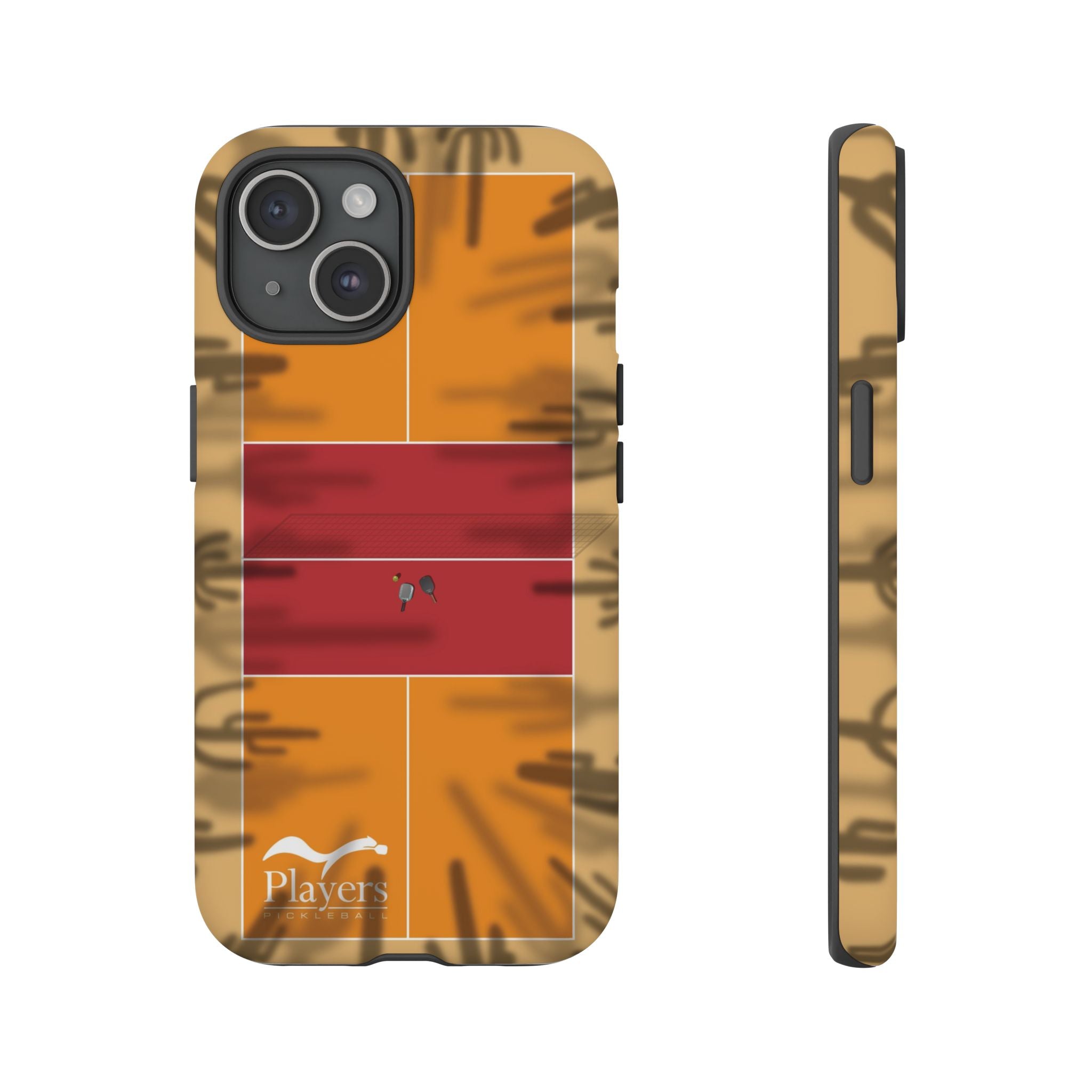 Pickleball Court Phone Cover - Southwest Saguaro Design