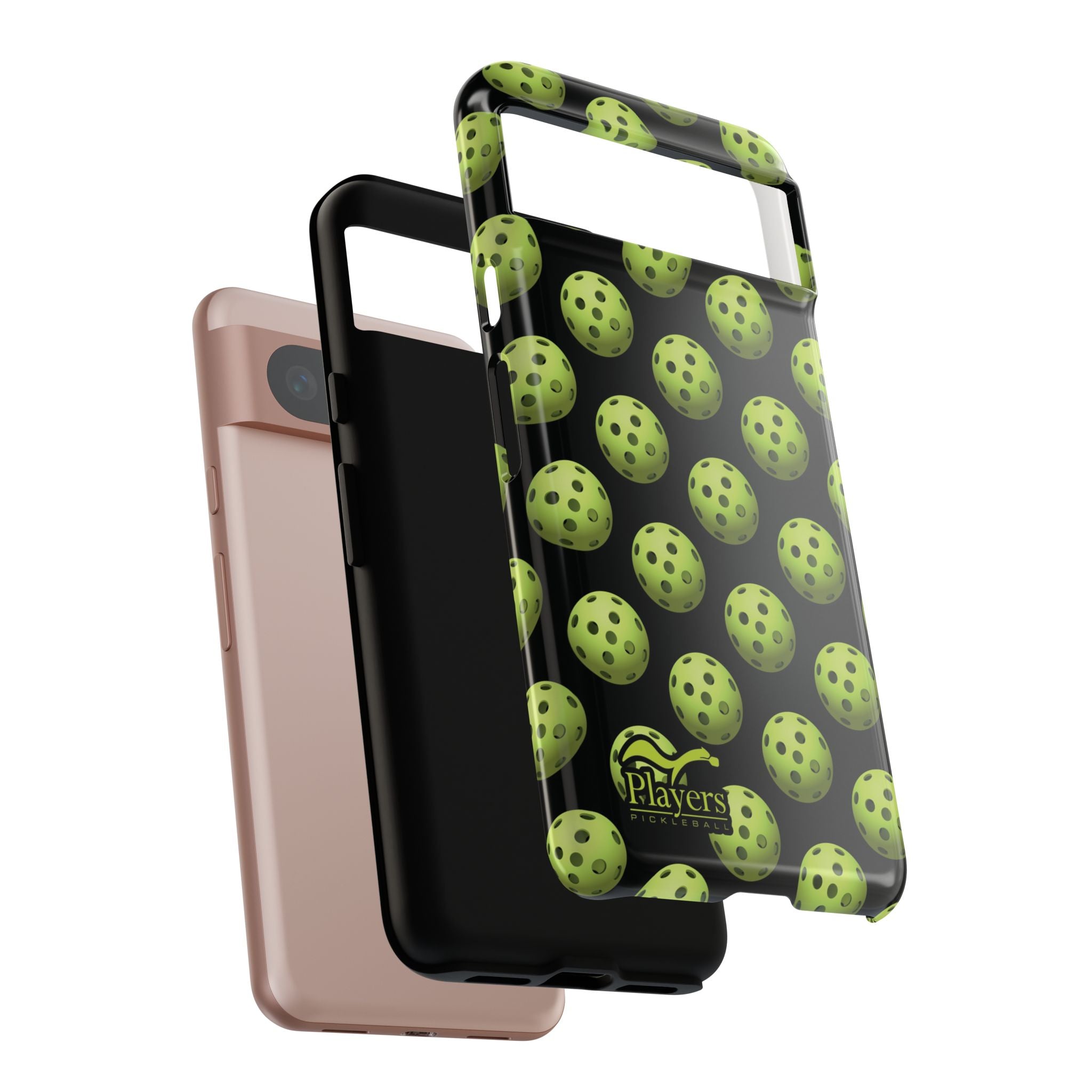 Pickleball Pattern Phone Cover (on Black)