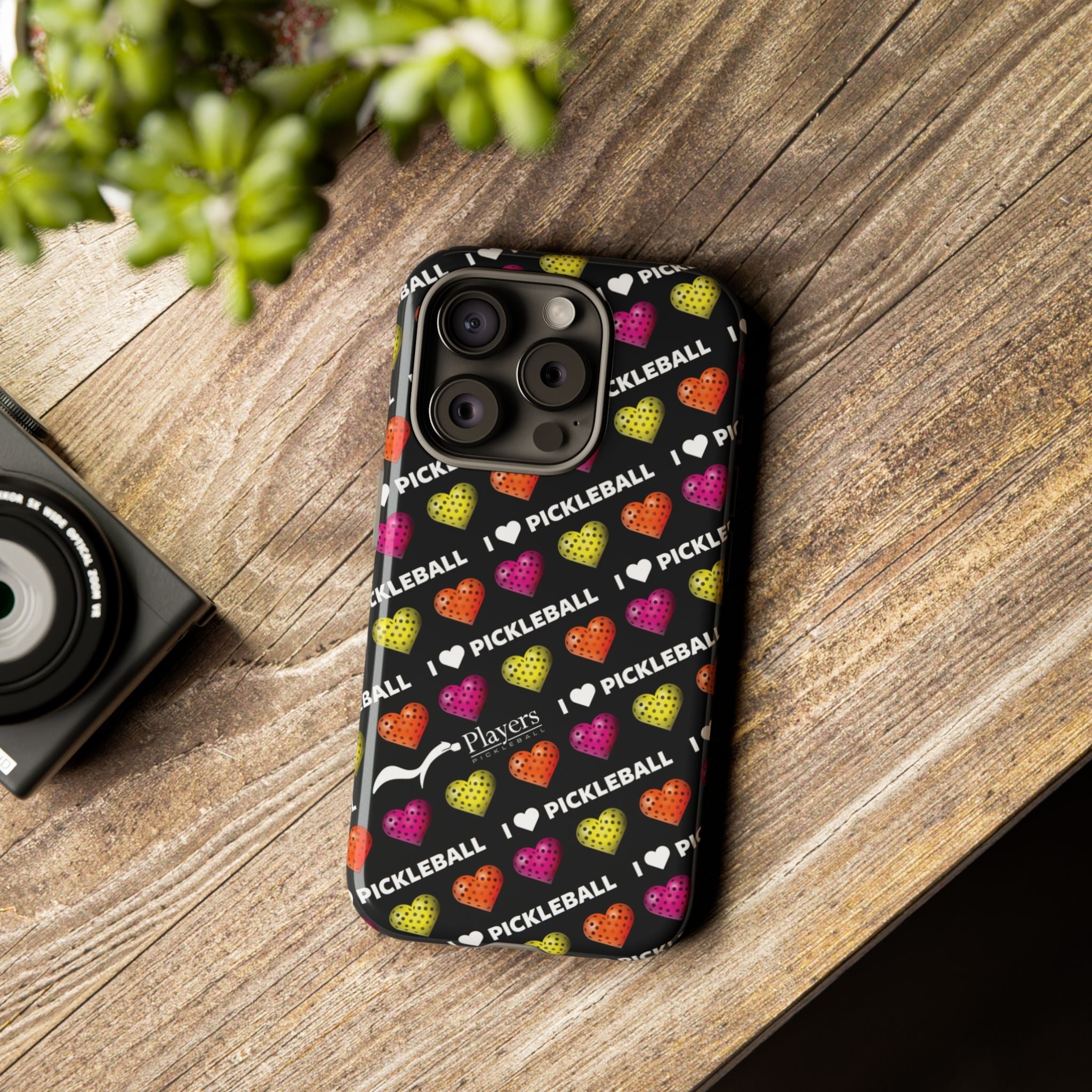 I Heart Pickleball Pattern Phone Cover