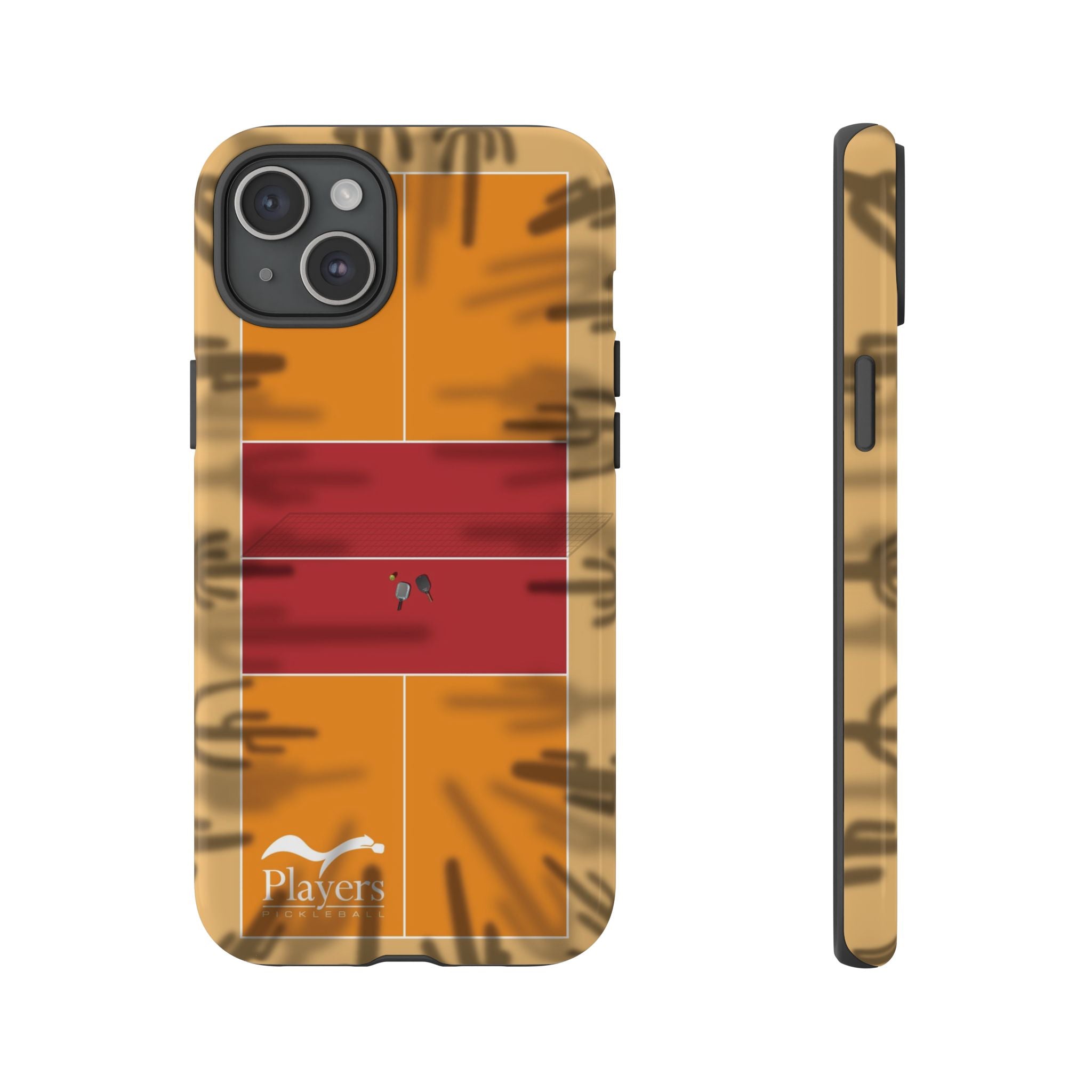 Pickleball Court Phone Cover - Southwest Saguaro Design