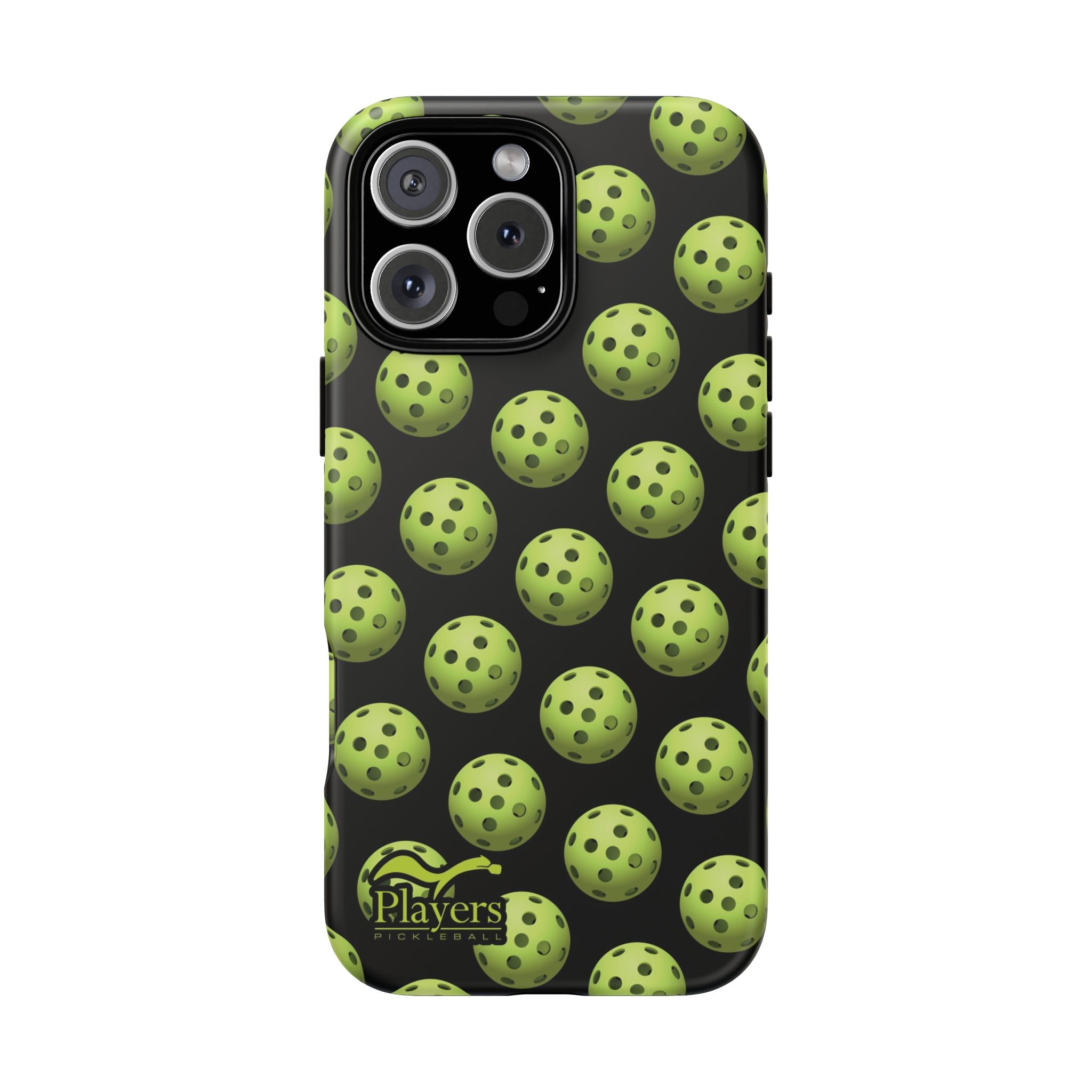 Pickleball Pattern Phone Cover (on Black)