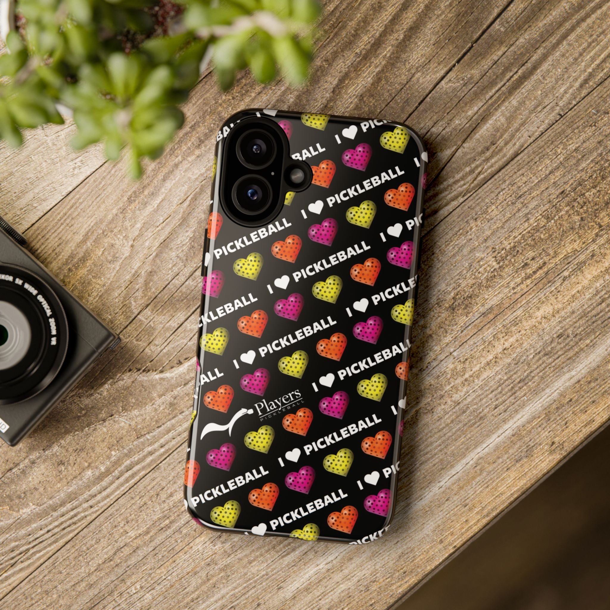 I Heart Pickleball Pattern Phone Cover