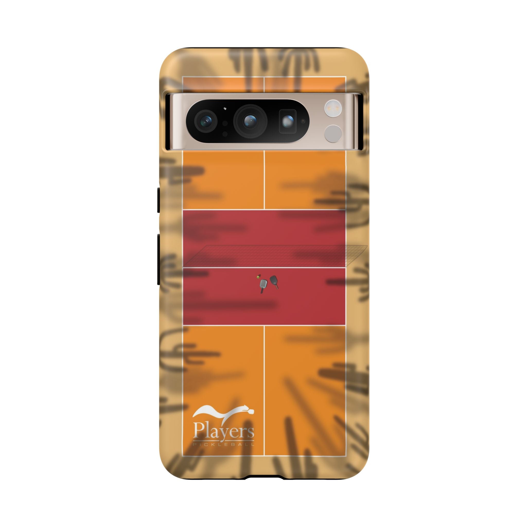 Pickleball Court Phone Cover - Southwest Saguaro Design