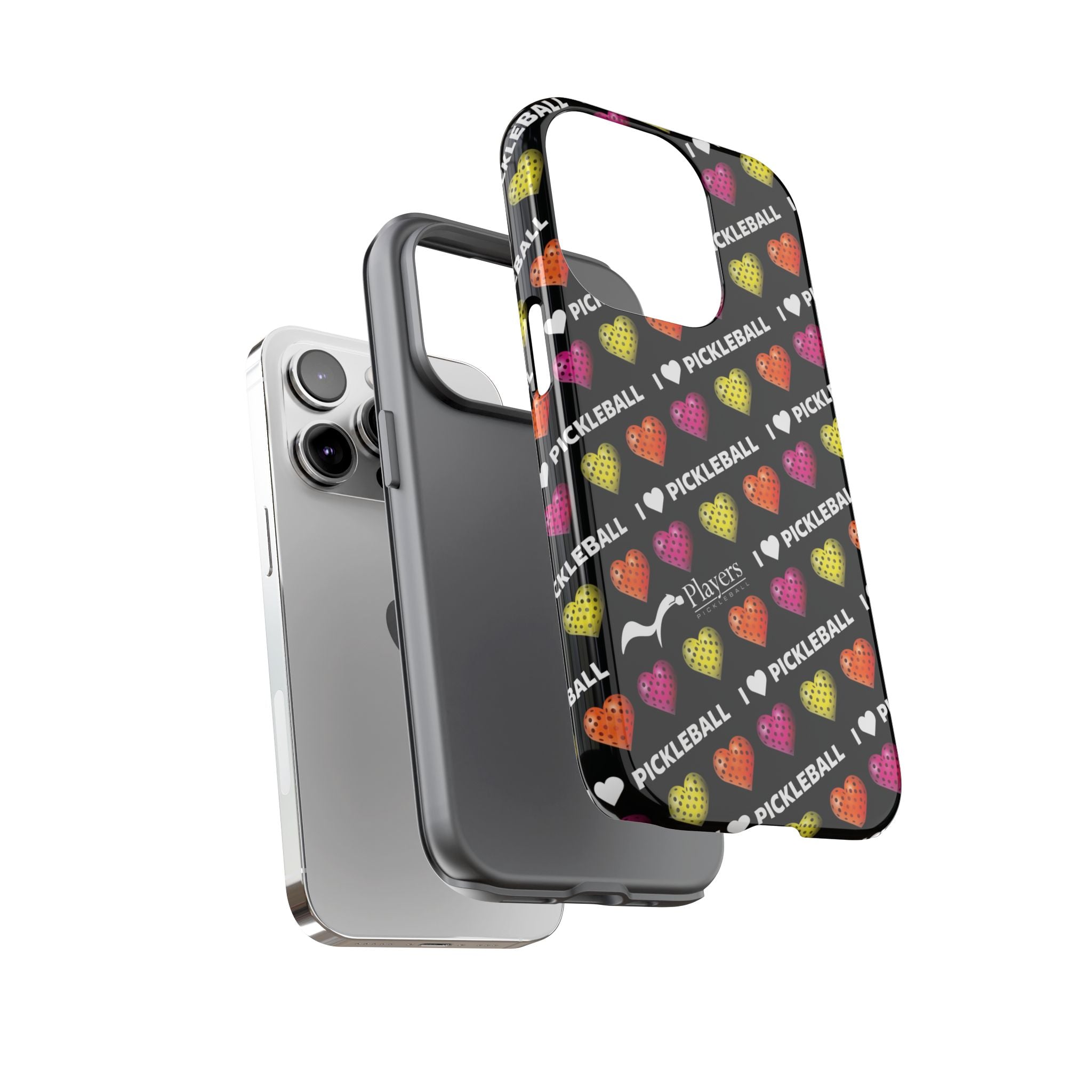 I Heart Pickleball Pattern Phone Cover