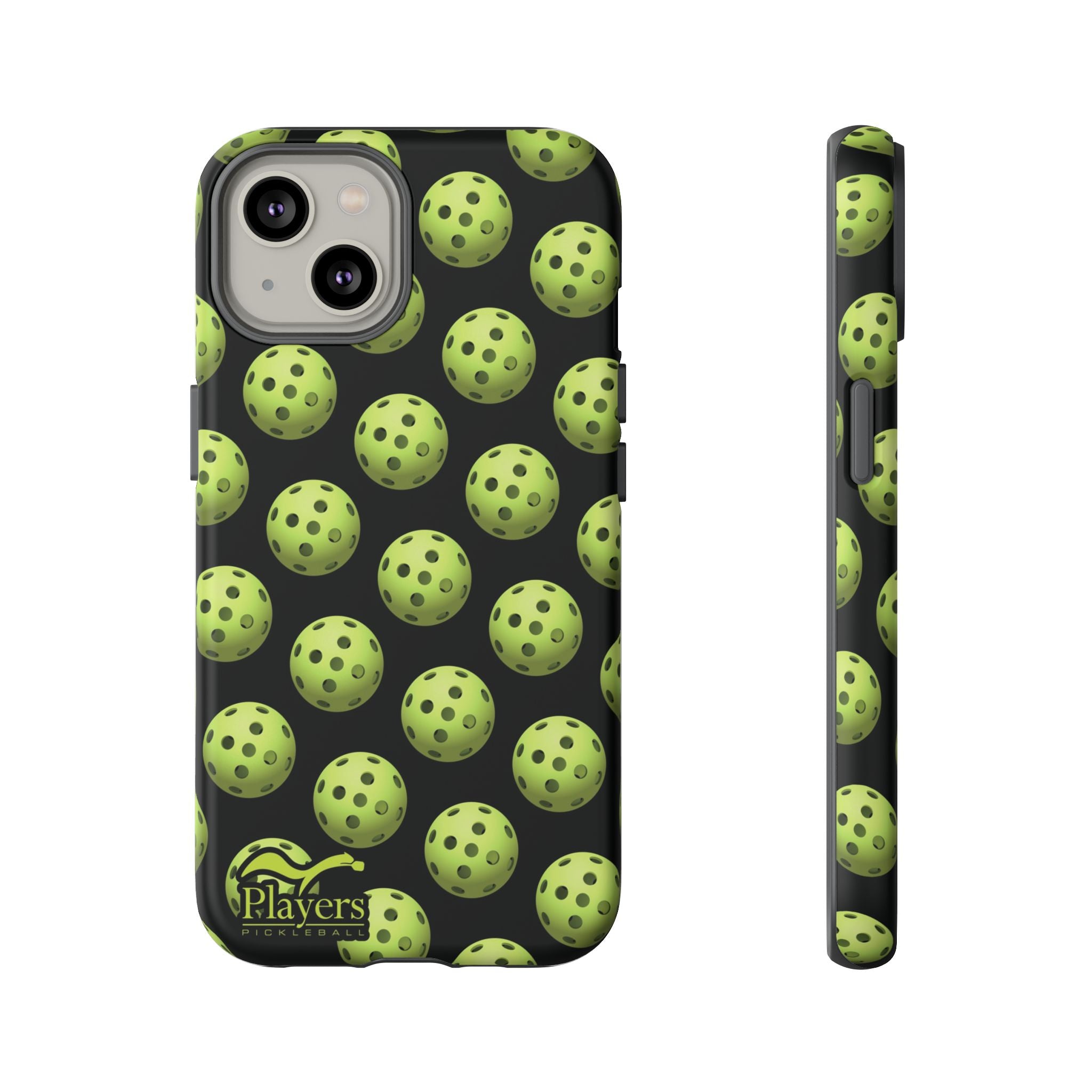 Pickleball Pattern Phone Cover (on Black)