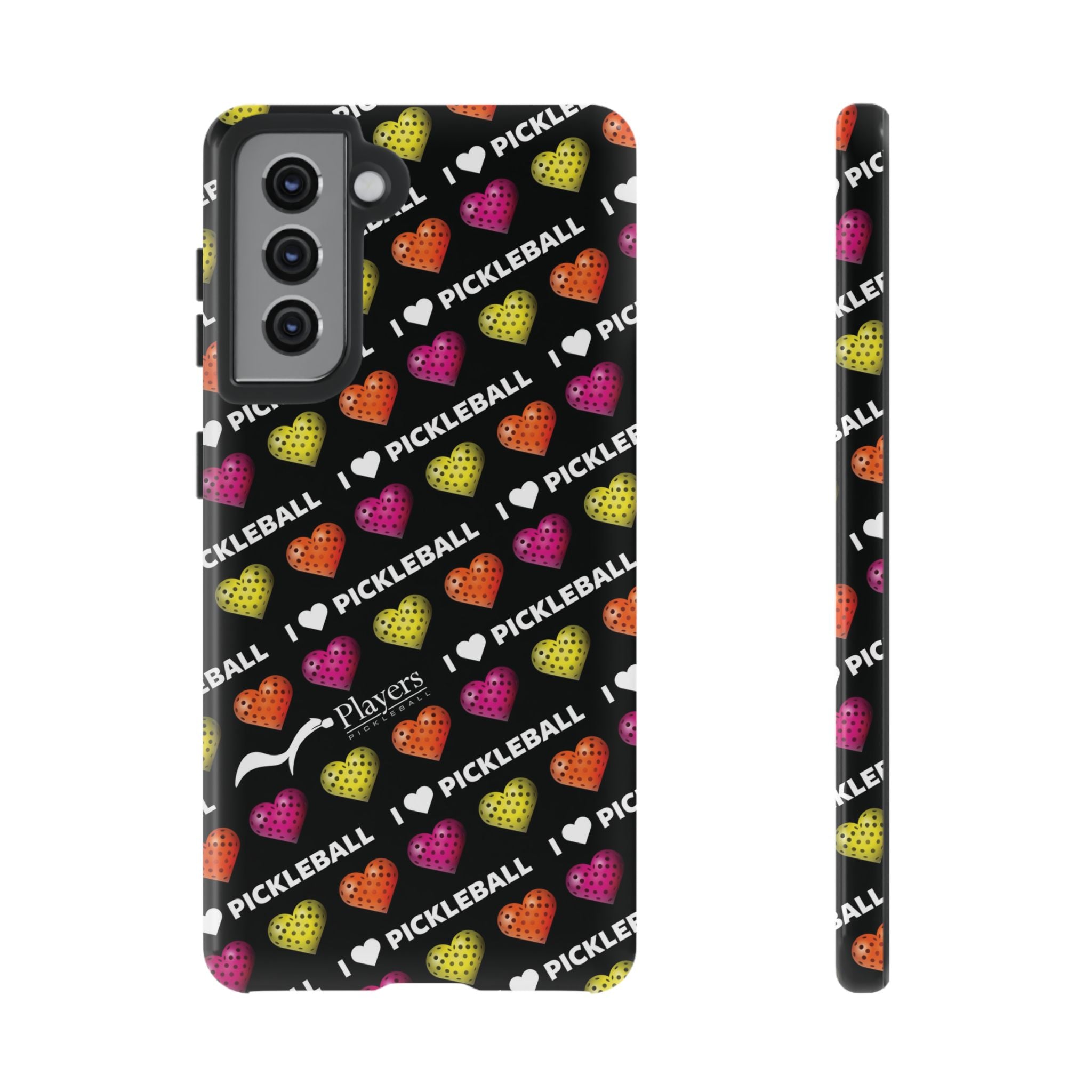 I Heart Pickleball Pattern Phone Cover