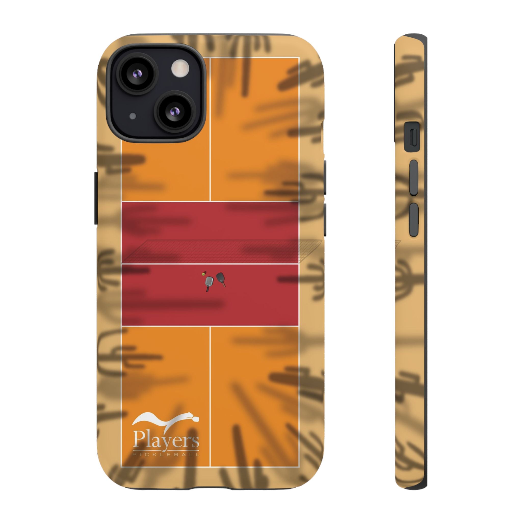 Pickleball Court Phone Cover - Southwest Saguaro Design