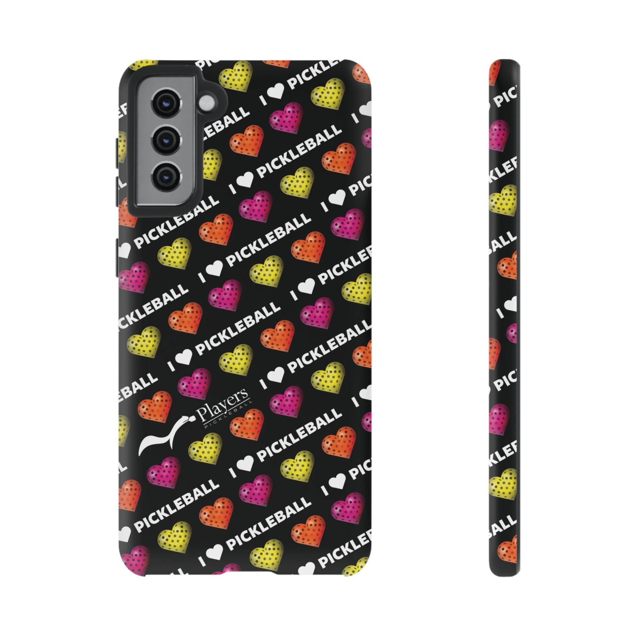 I Heart Pickleball Pattern Phone Cover