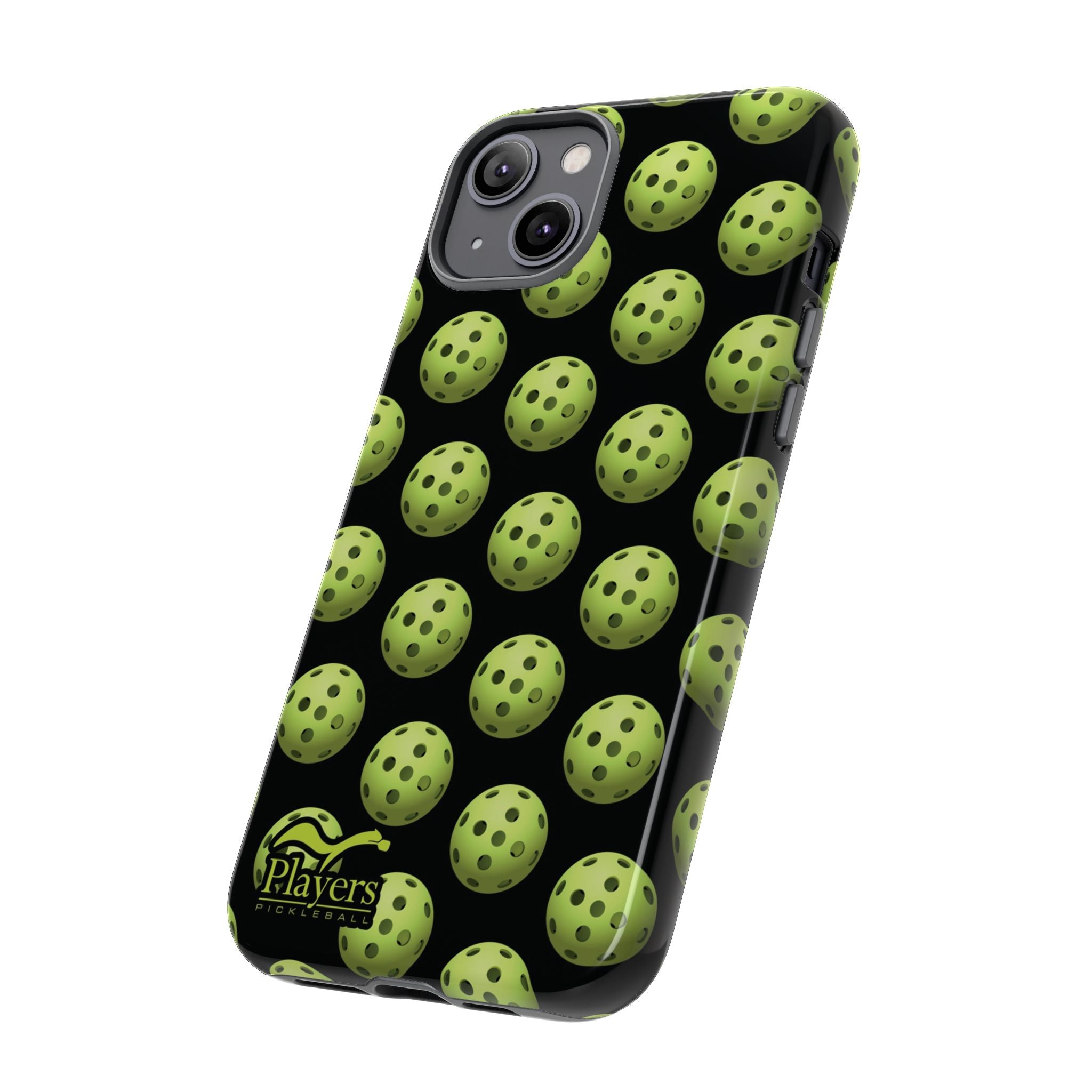 Pickleball Pattern Phone Cover (on Black)