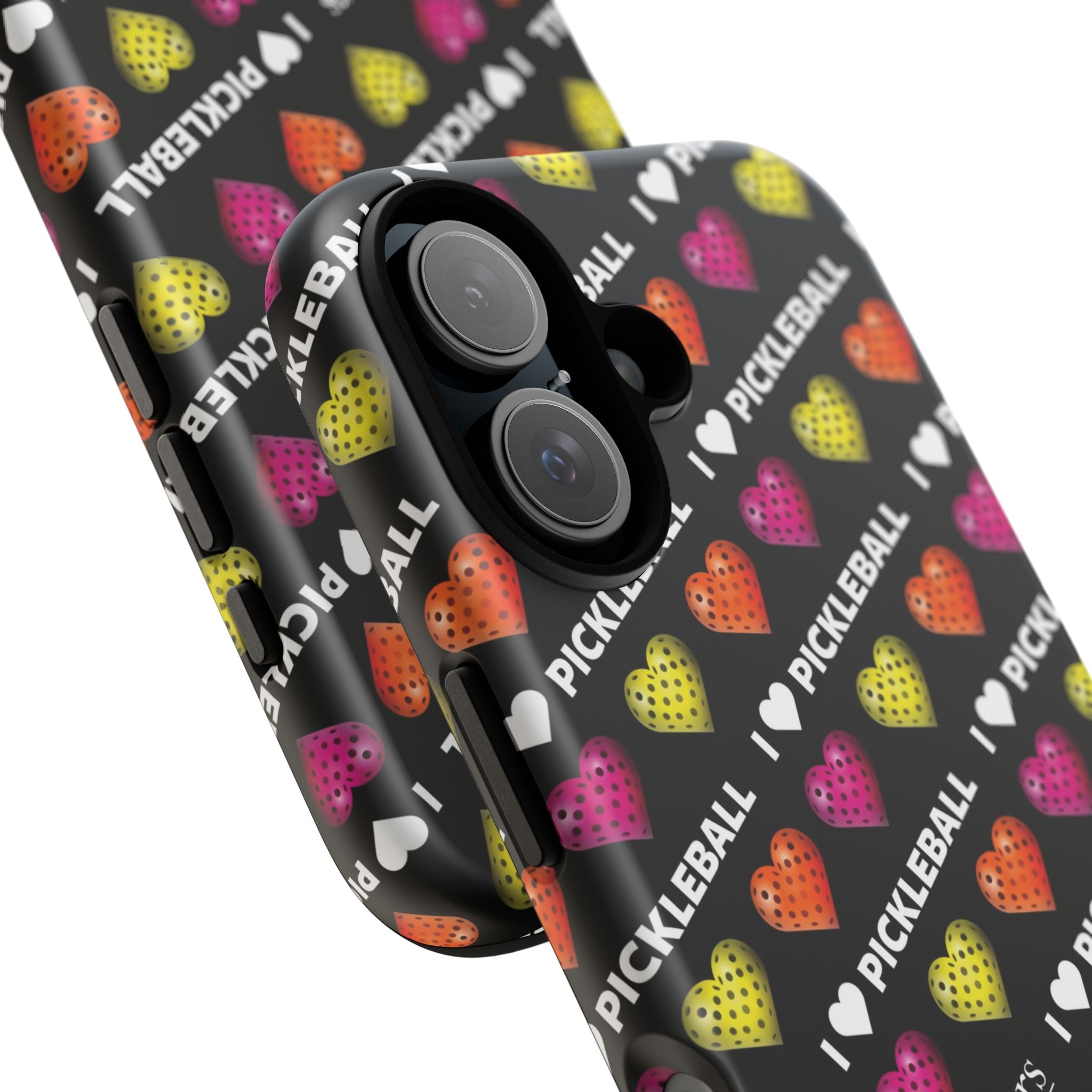 I Heart Pickleball Pattern Phone Cover