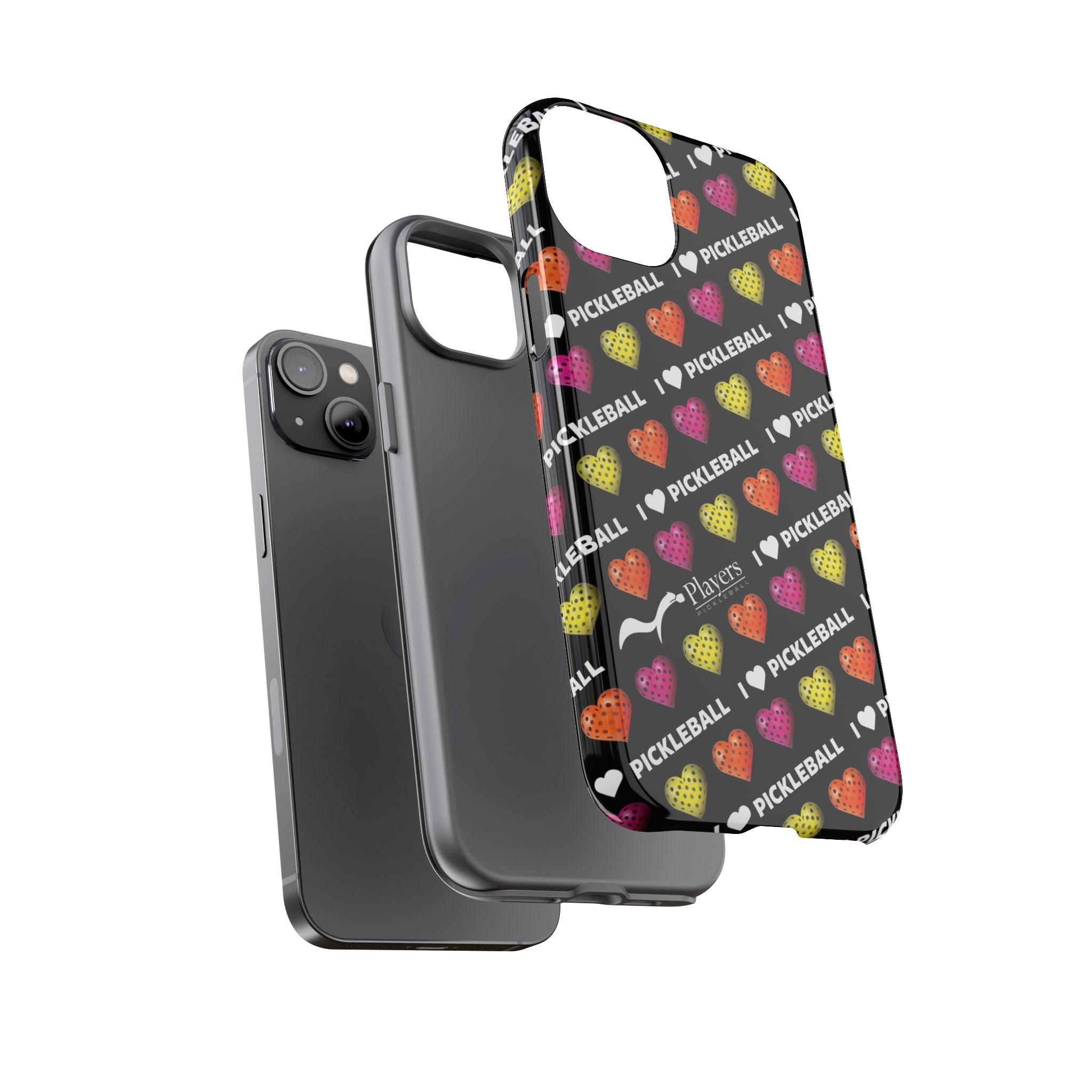 I Heart Pickleball Pattern Phone Cover