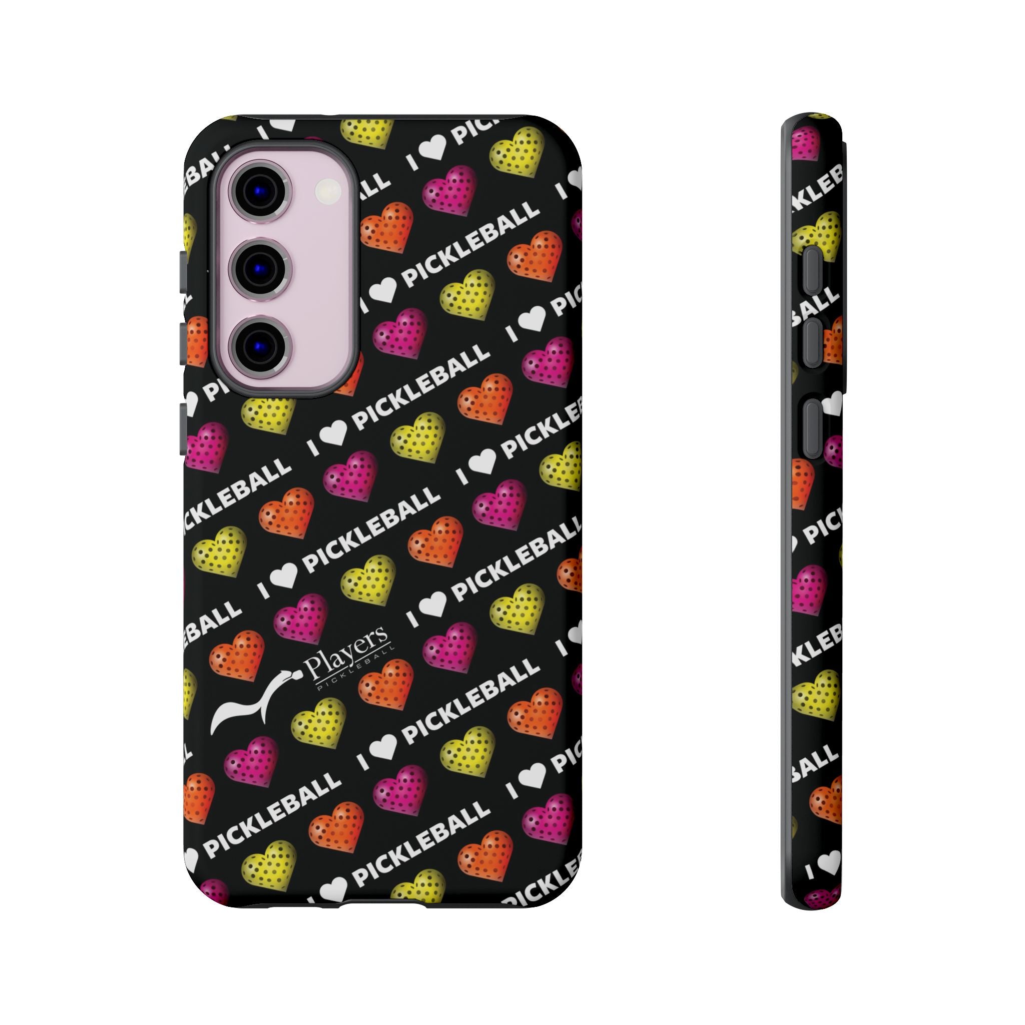 I Heart Pickleball Pattern Phone Cover