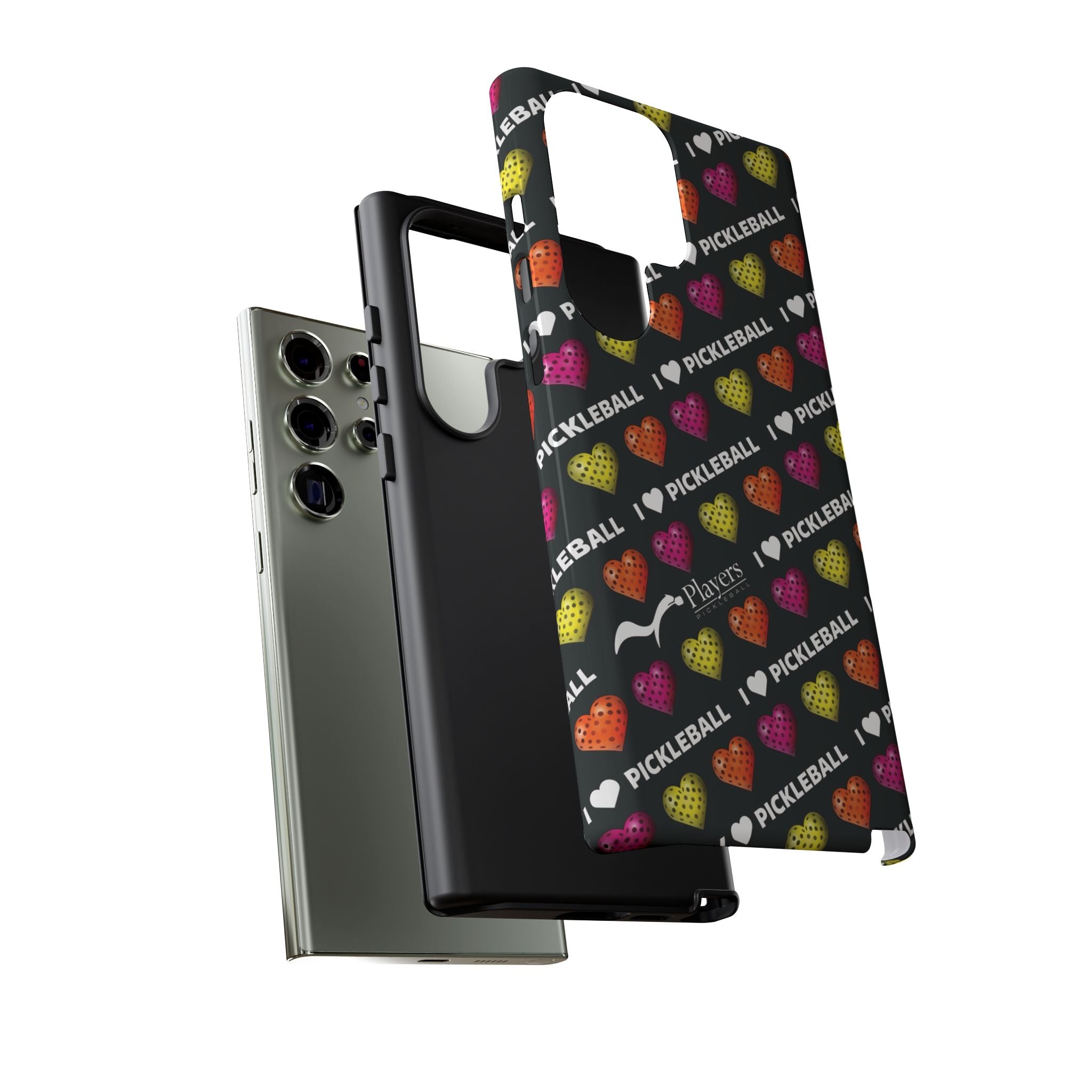 I Heart Pickleball Pattern Phone Cover