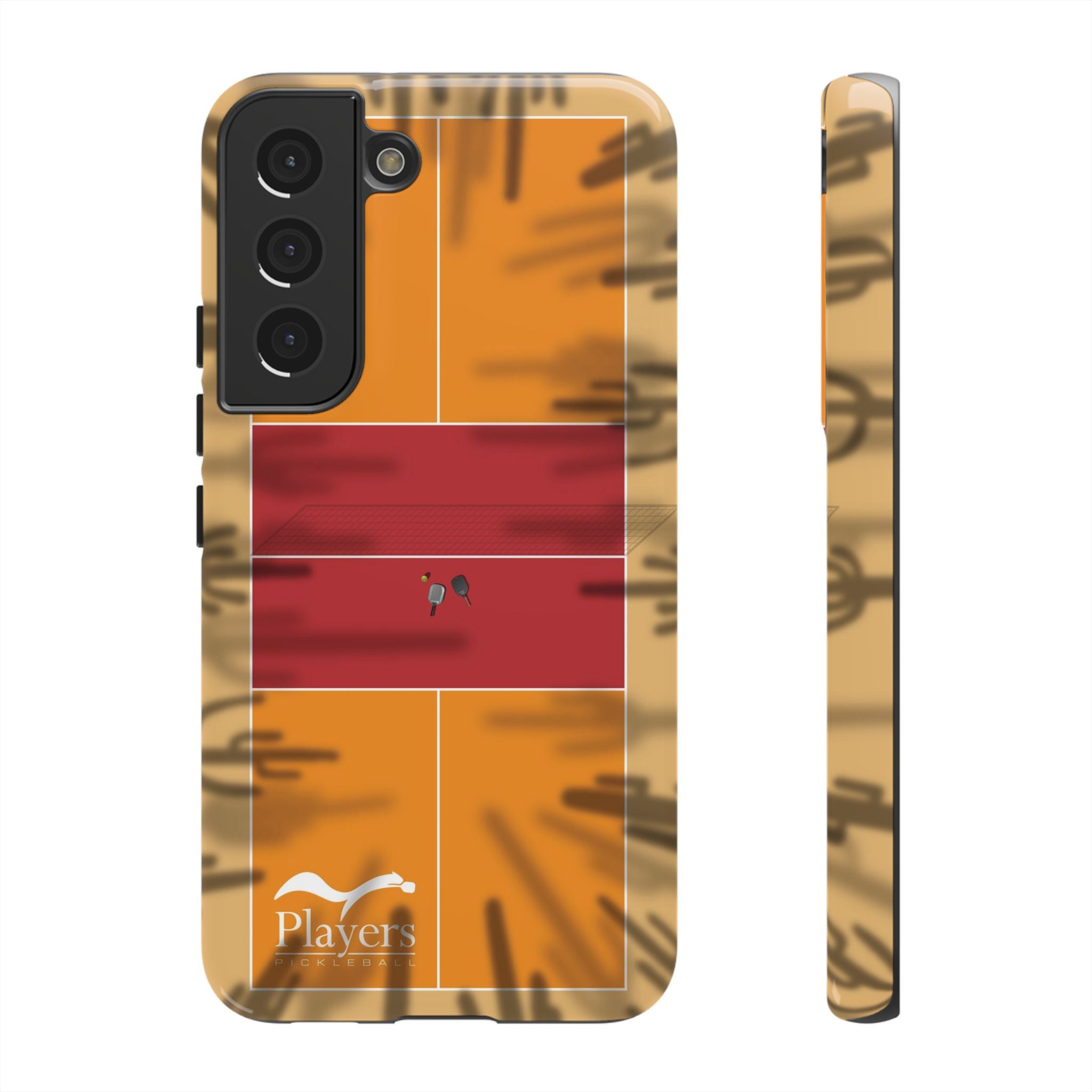 Pickleball Court Phone Cover - Southwest Saguaro Design