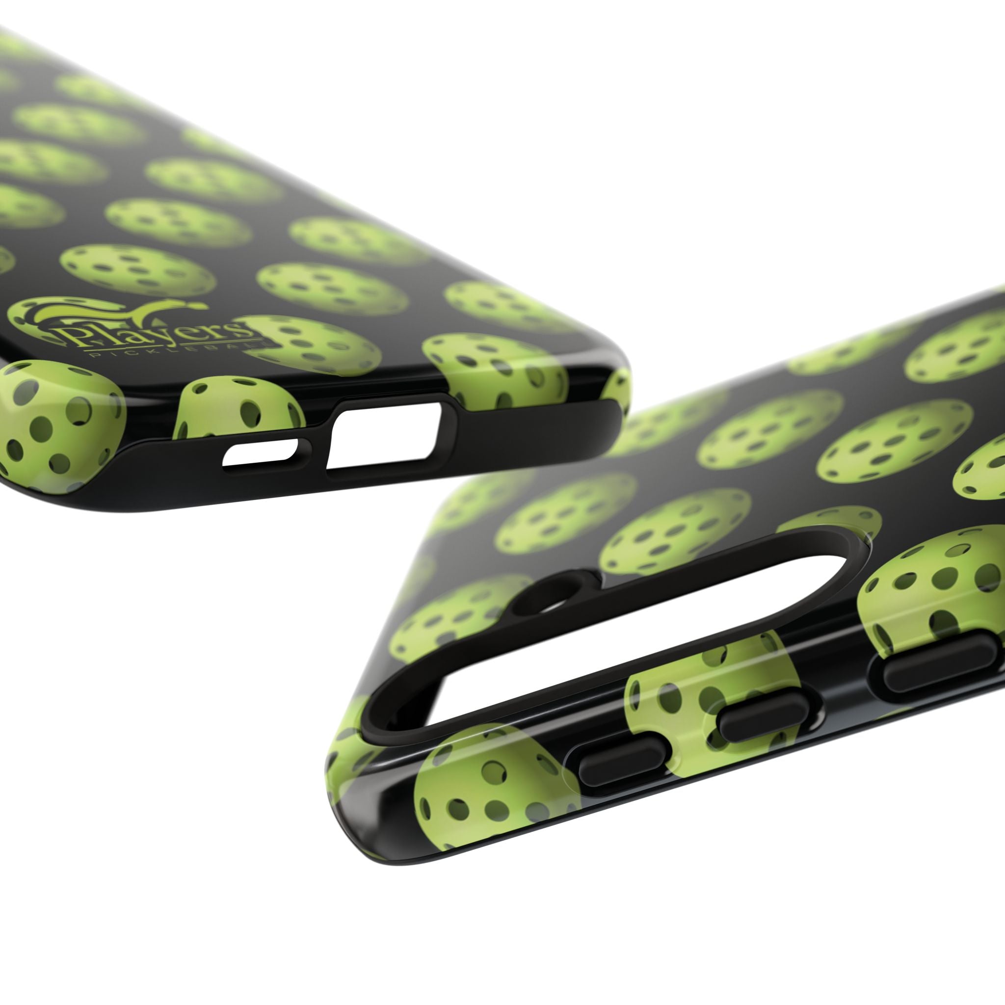 Pickleball Pattern Phone Cover (on Black)