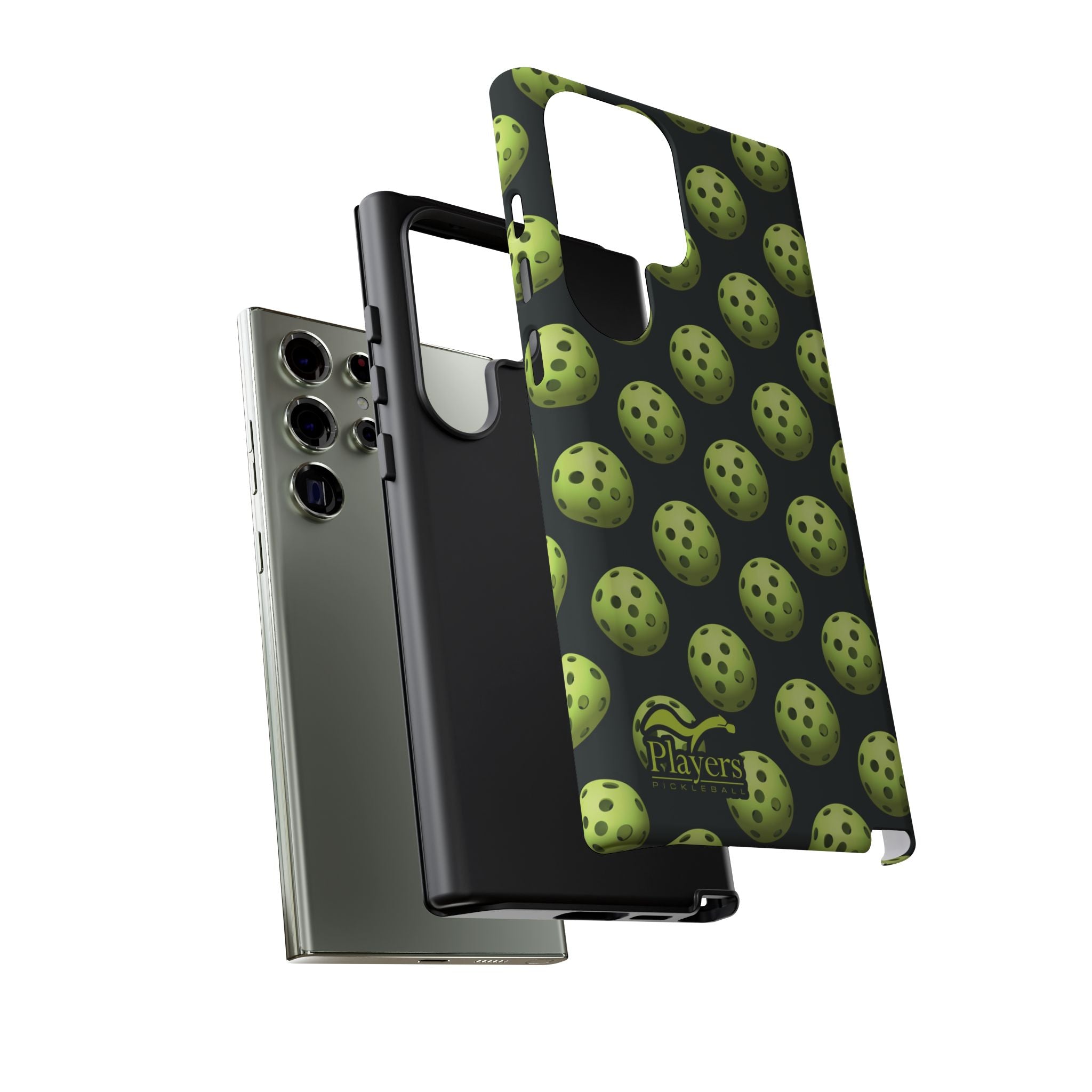 Pickleball Pattern Phone Cover (on Black)