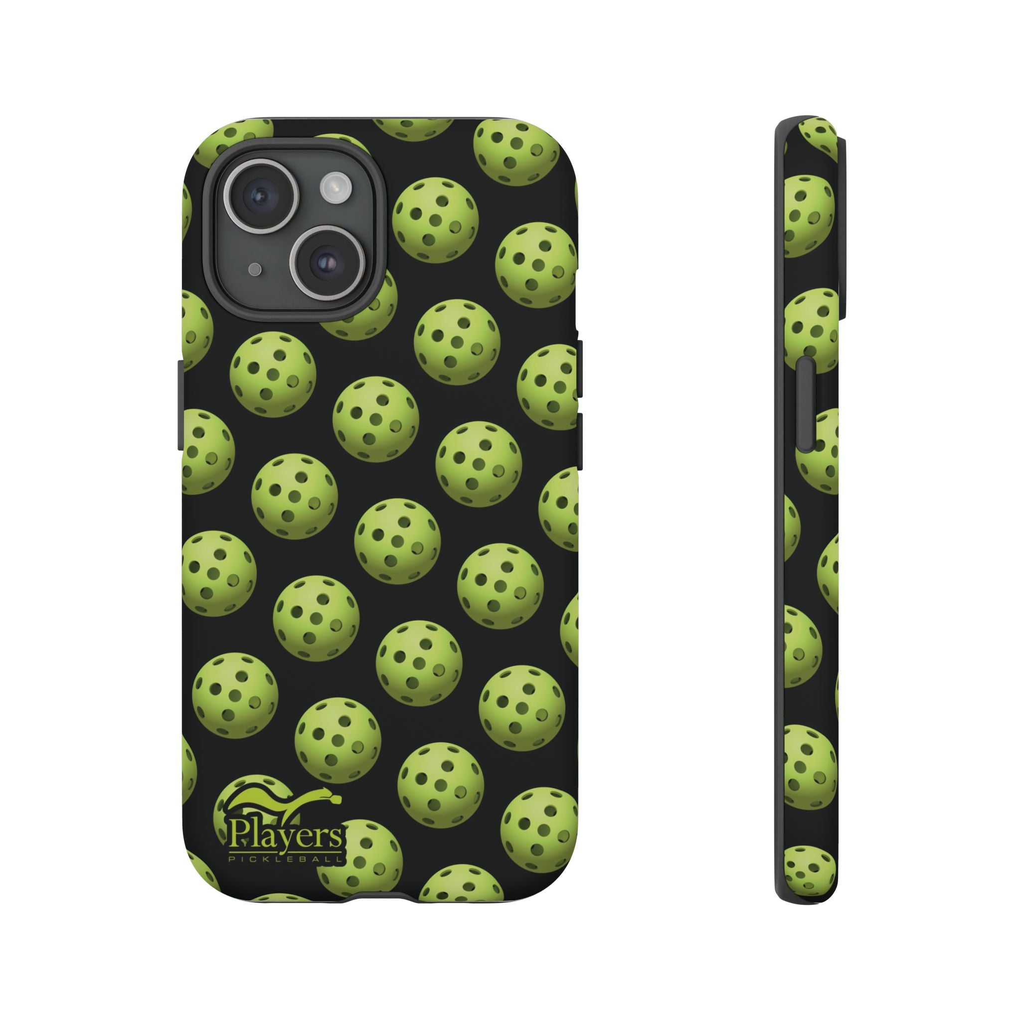 Pickleball Pattern Phone Cover (on Black)