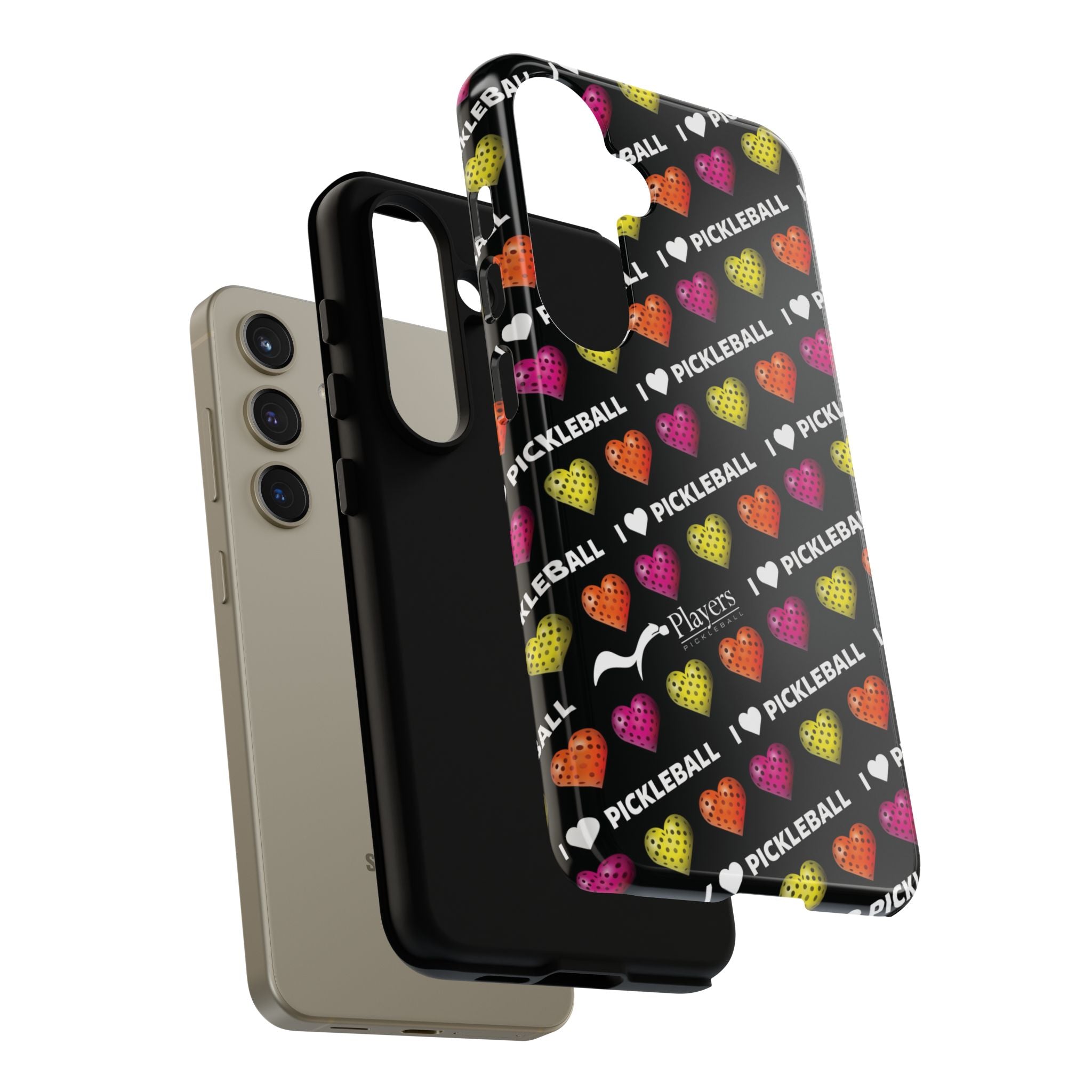 I Heart Pickleball Pattern Phone Cover