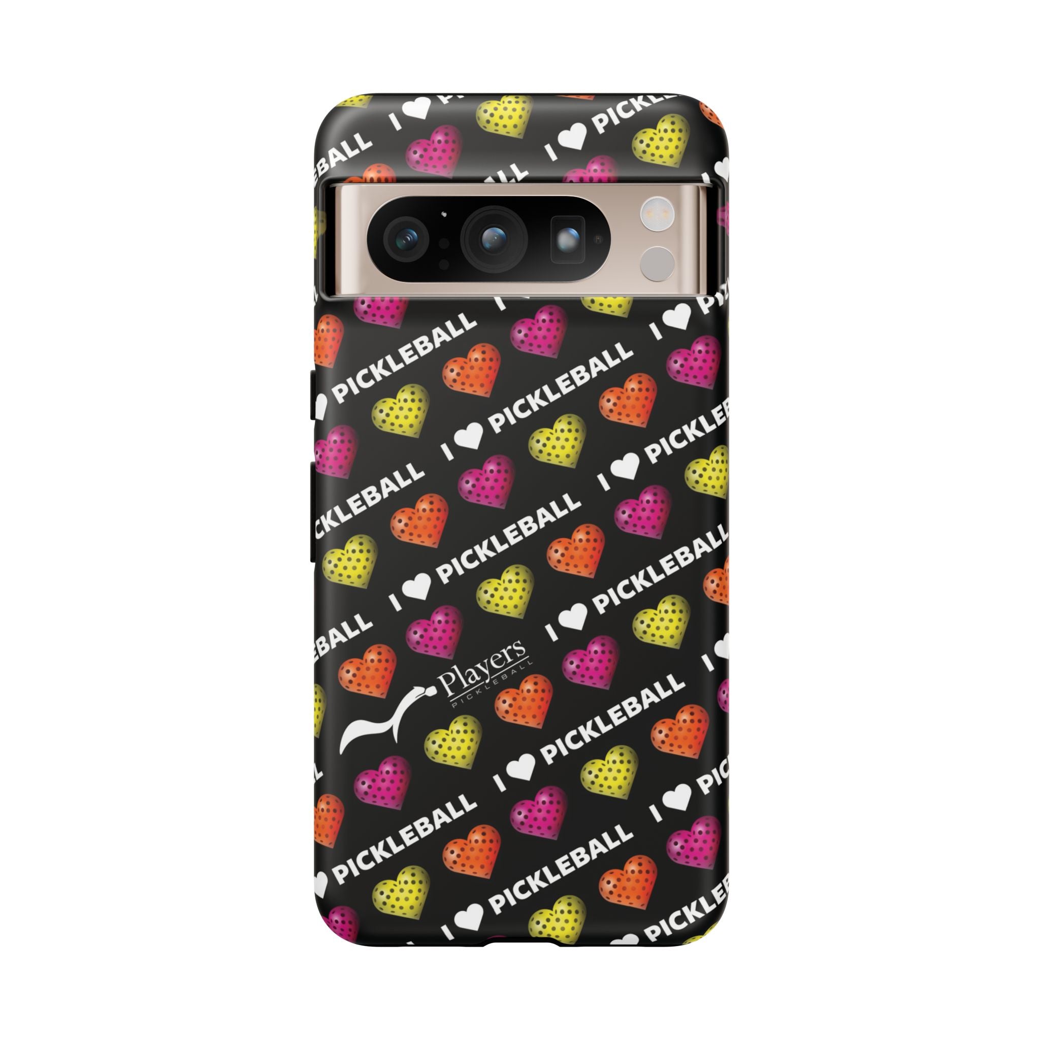 I Heart Pickleball Pattern Phone Cover