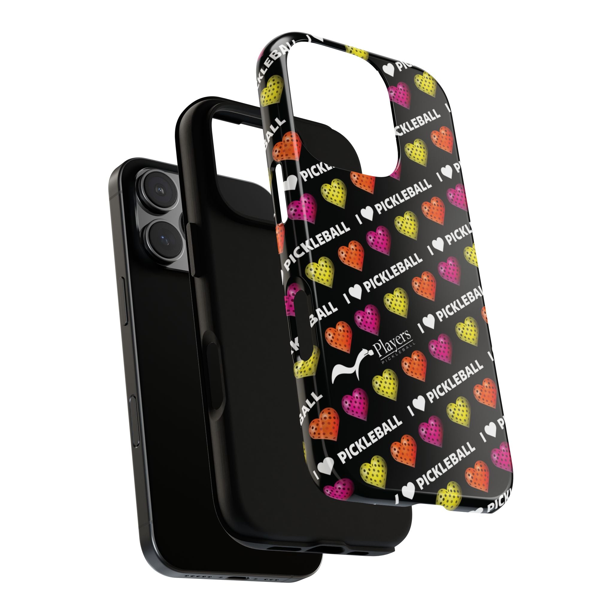 I Heart Pickleball Pattern Phone Cover