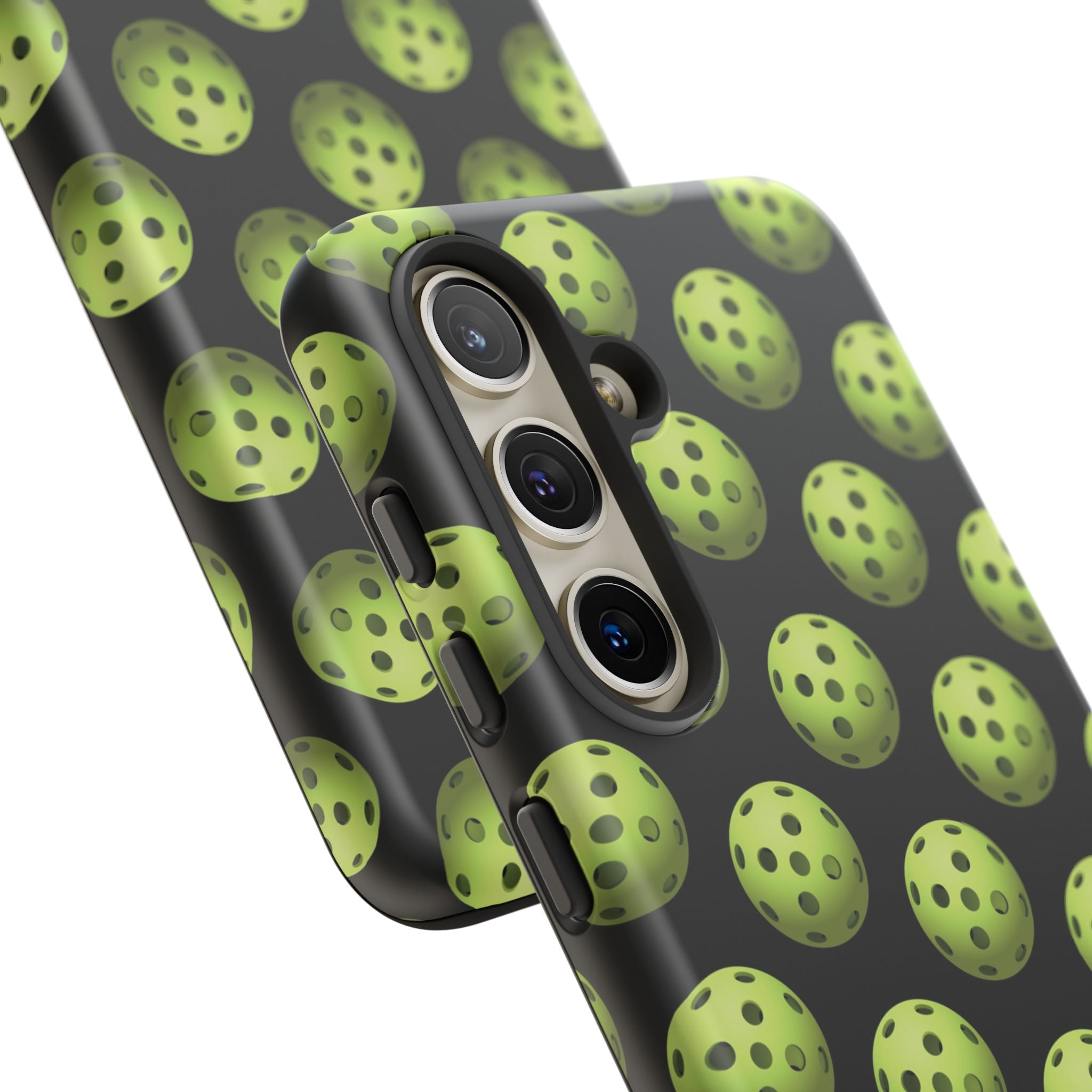 Pickleball Pattern Phone Cover (on Black)