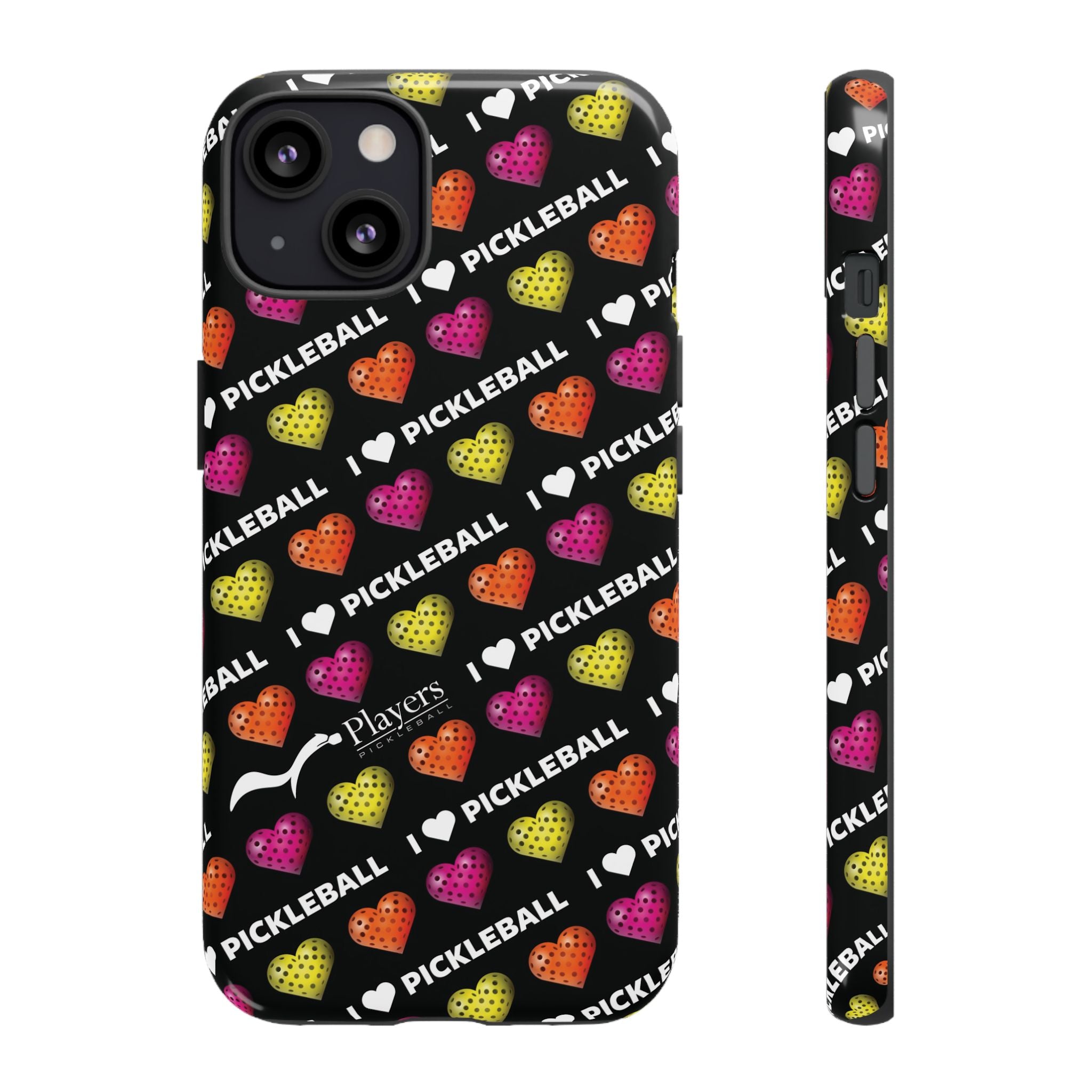 I Heart Pickleball Pattern Phone Cover