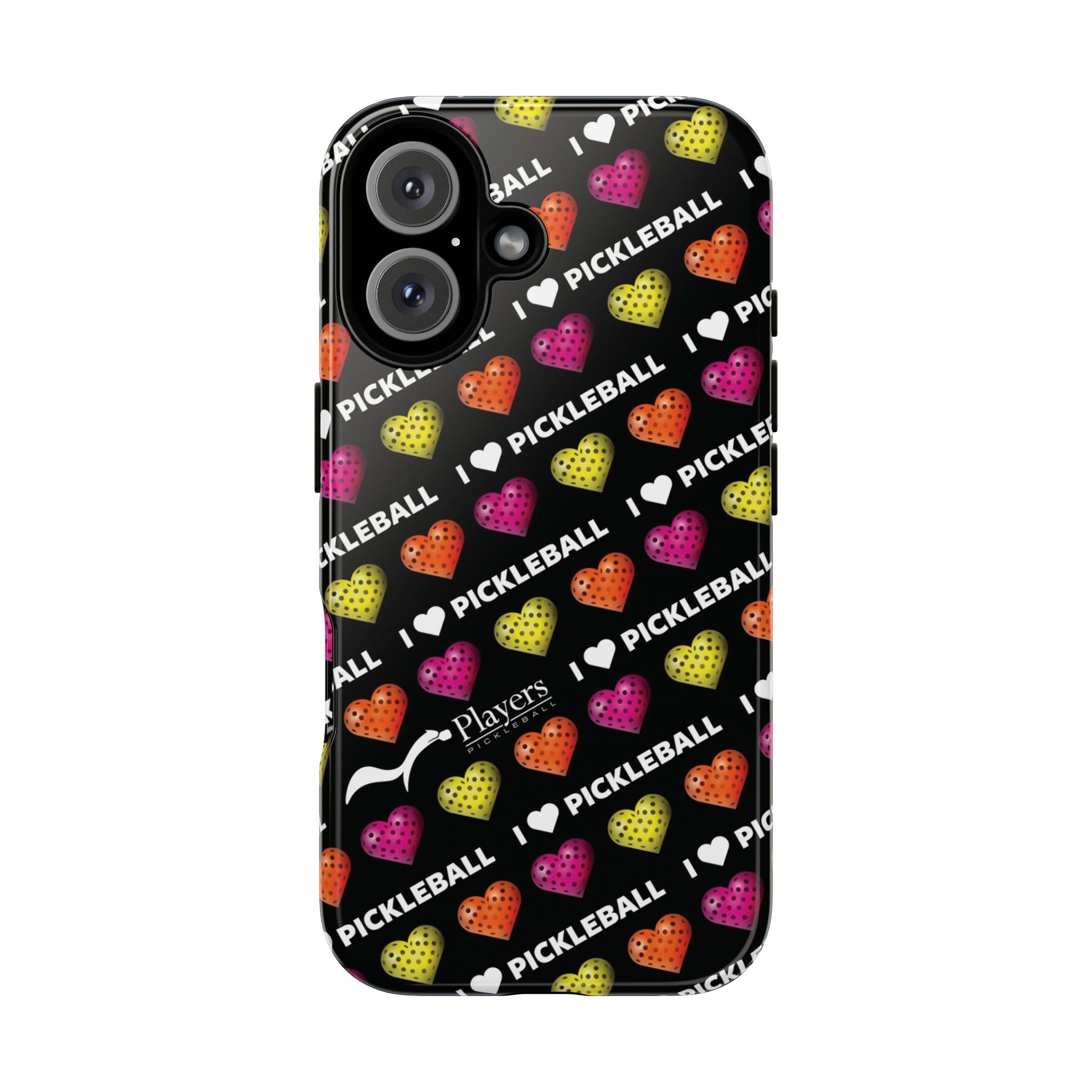 I Heart Pickleball Pattern Phone Cover