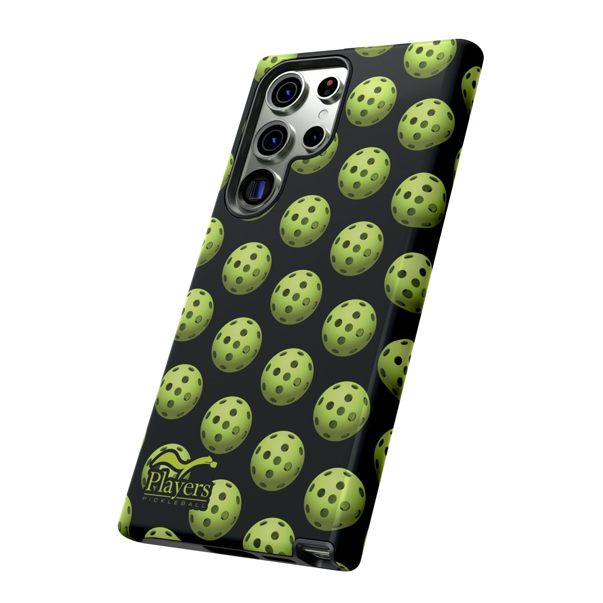 Pickleball Pattern Phone Cover (on Black)