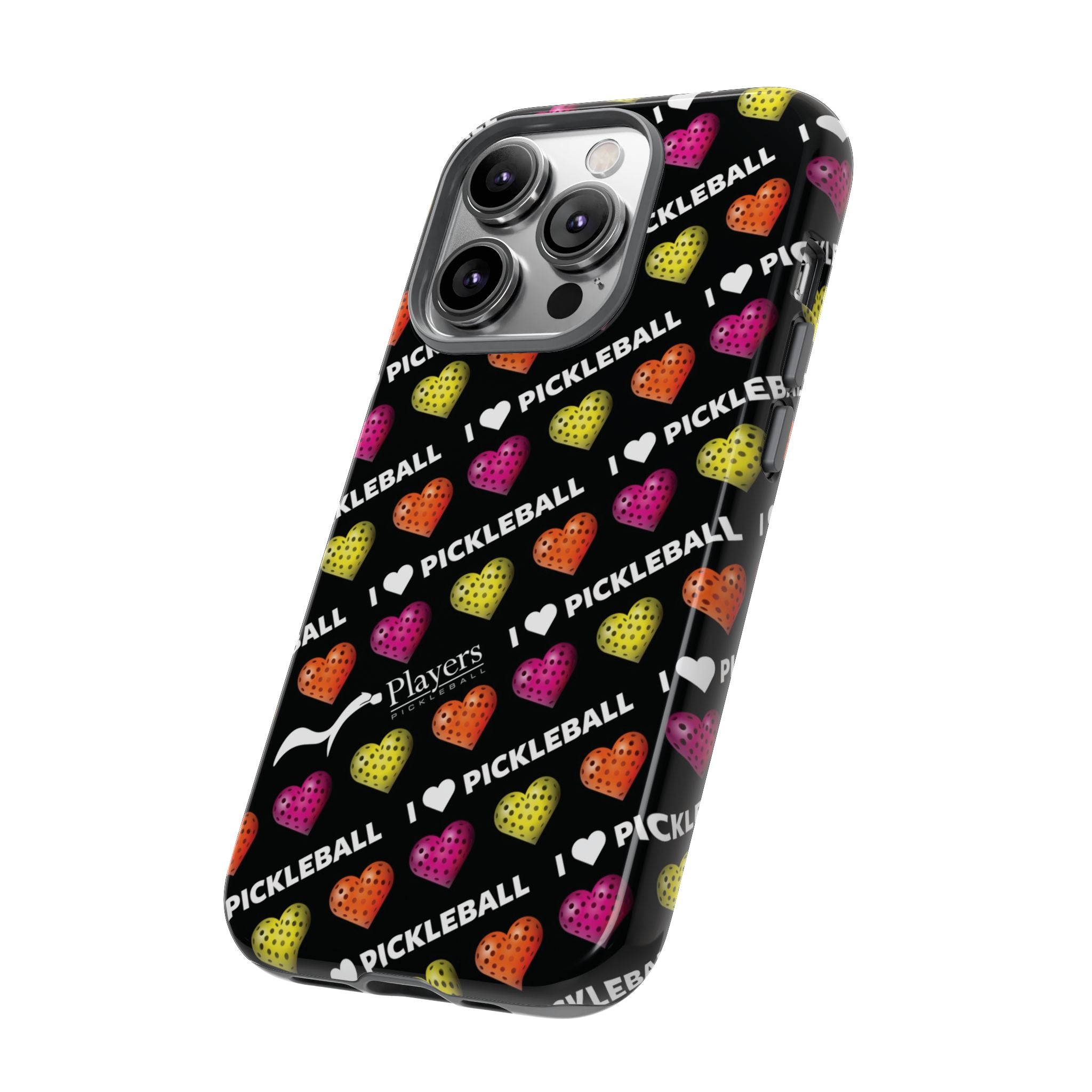 I Heart Pickleball Pattern Phone Cover