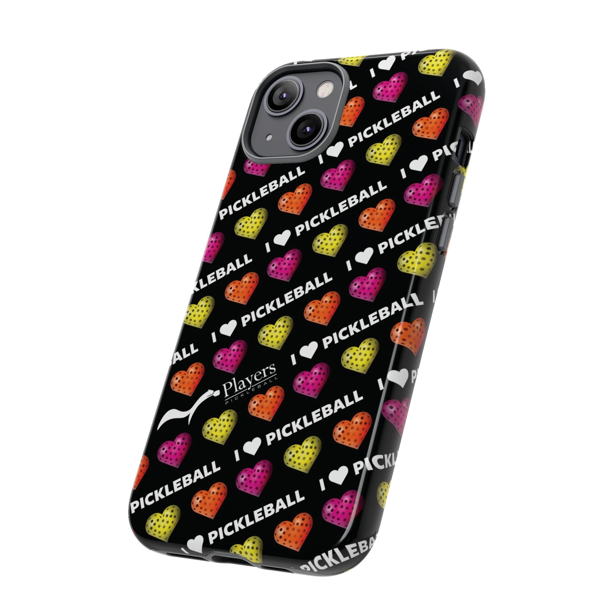 I Heart Pickleball Pattern Phone Cover