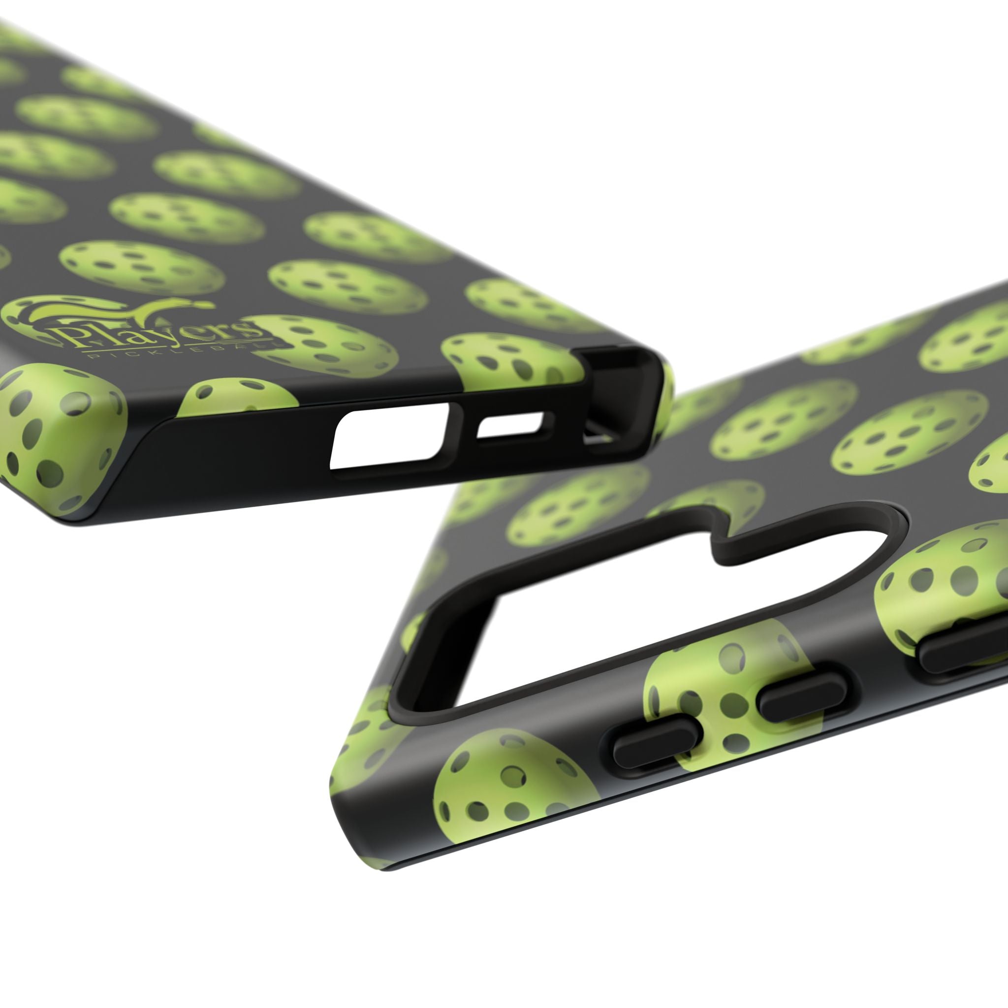 Pickleball Pattern Phone Cover (on Black)