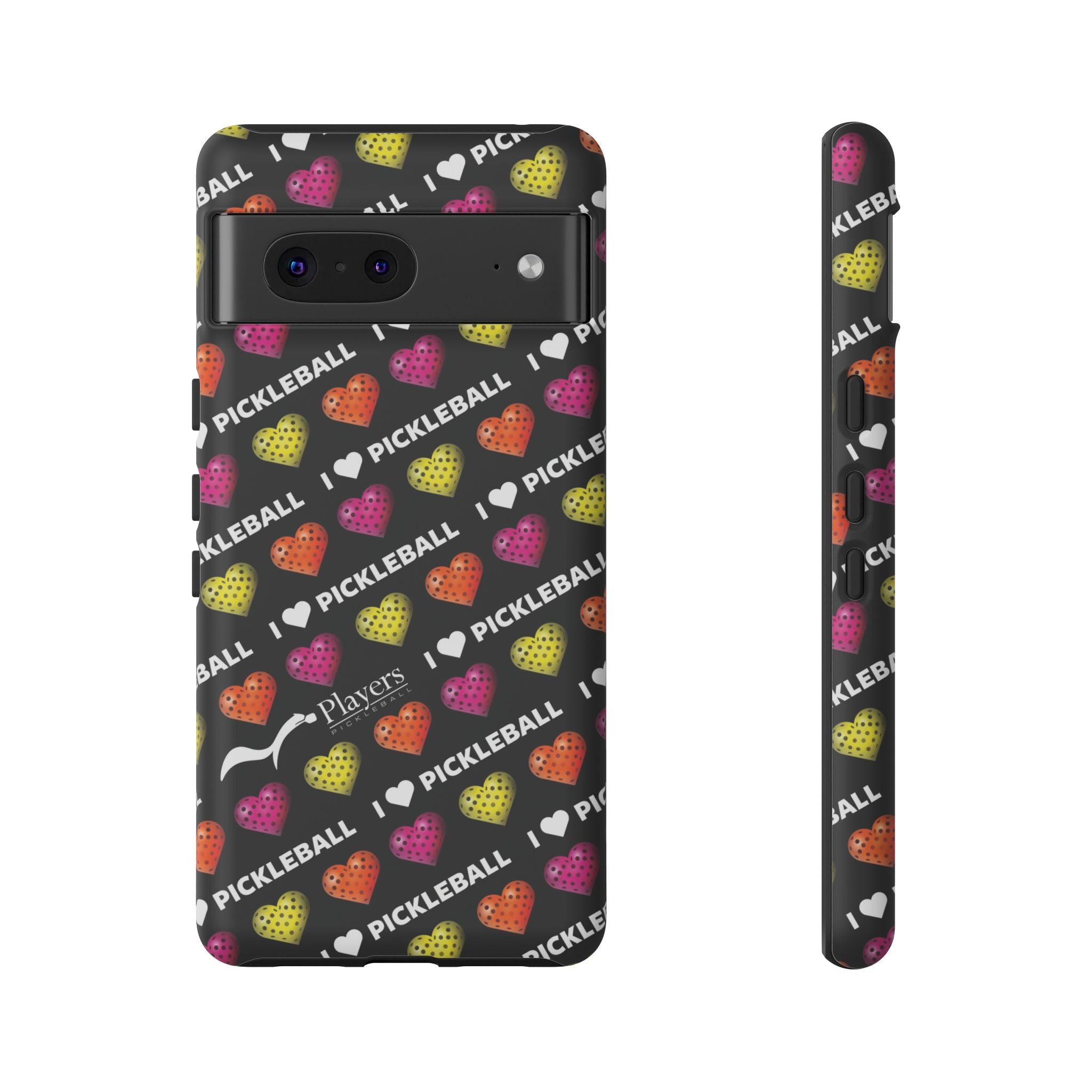 I Heart Pickleball Pattern Phone Cover