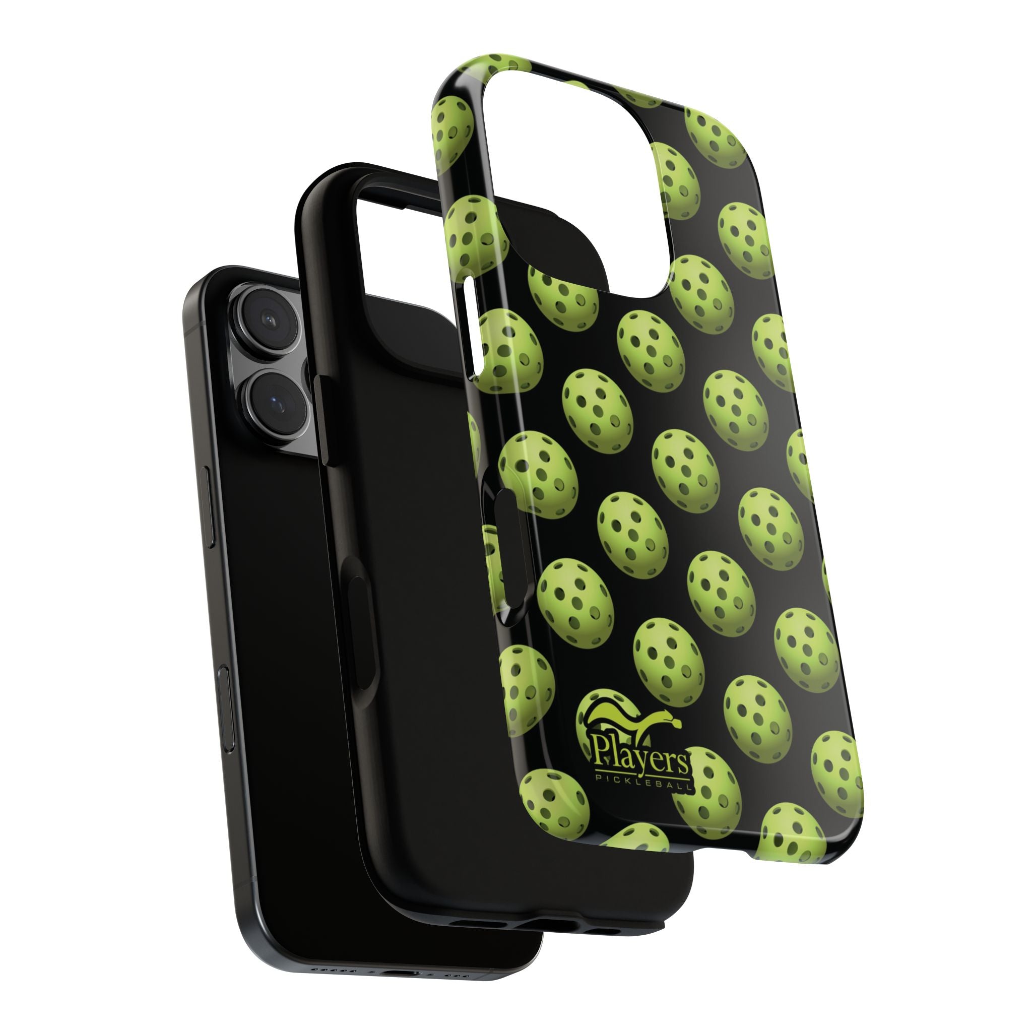 Pickleball Pattern Phone Cover (on Black)