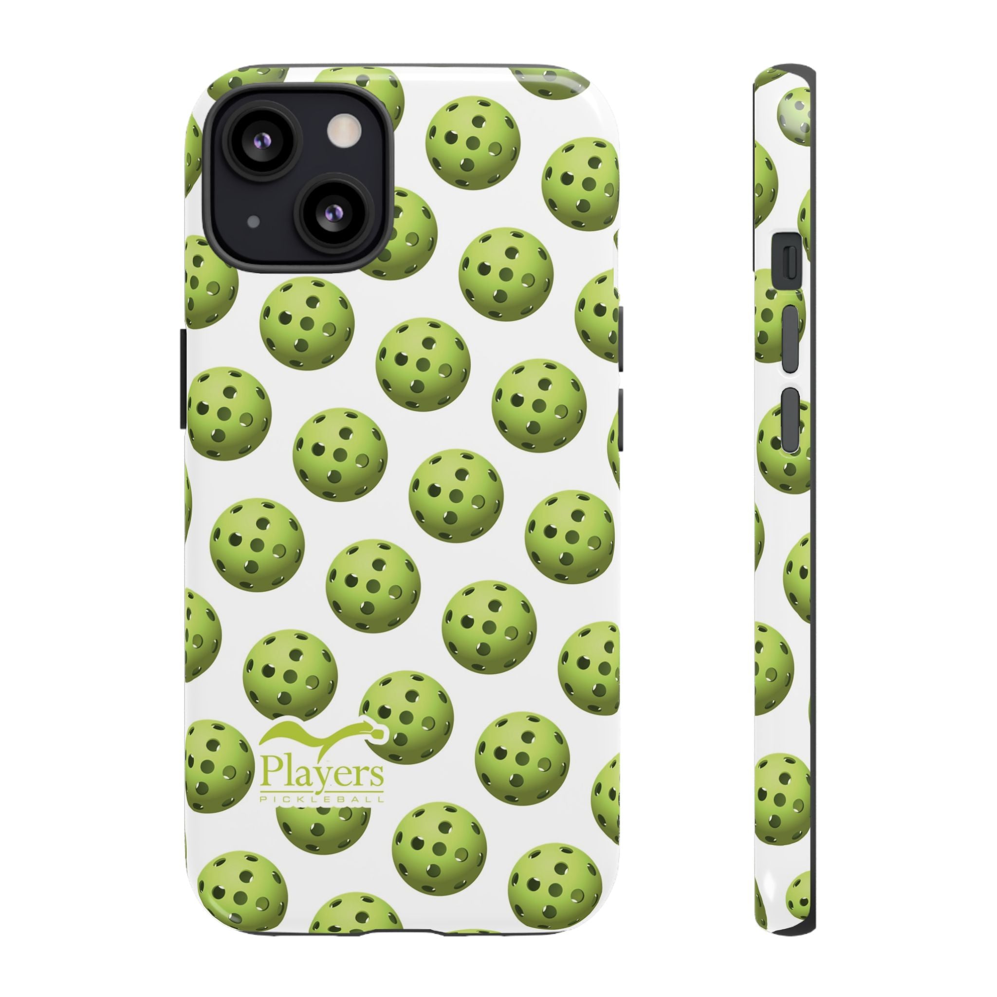 Pickleball Pattern Phone Cover (on White)