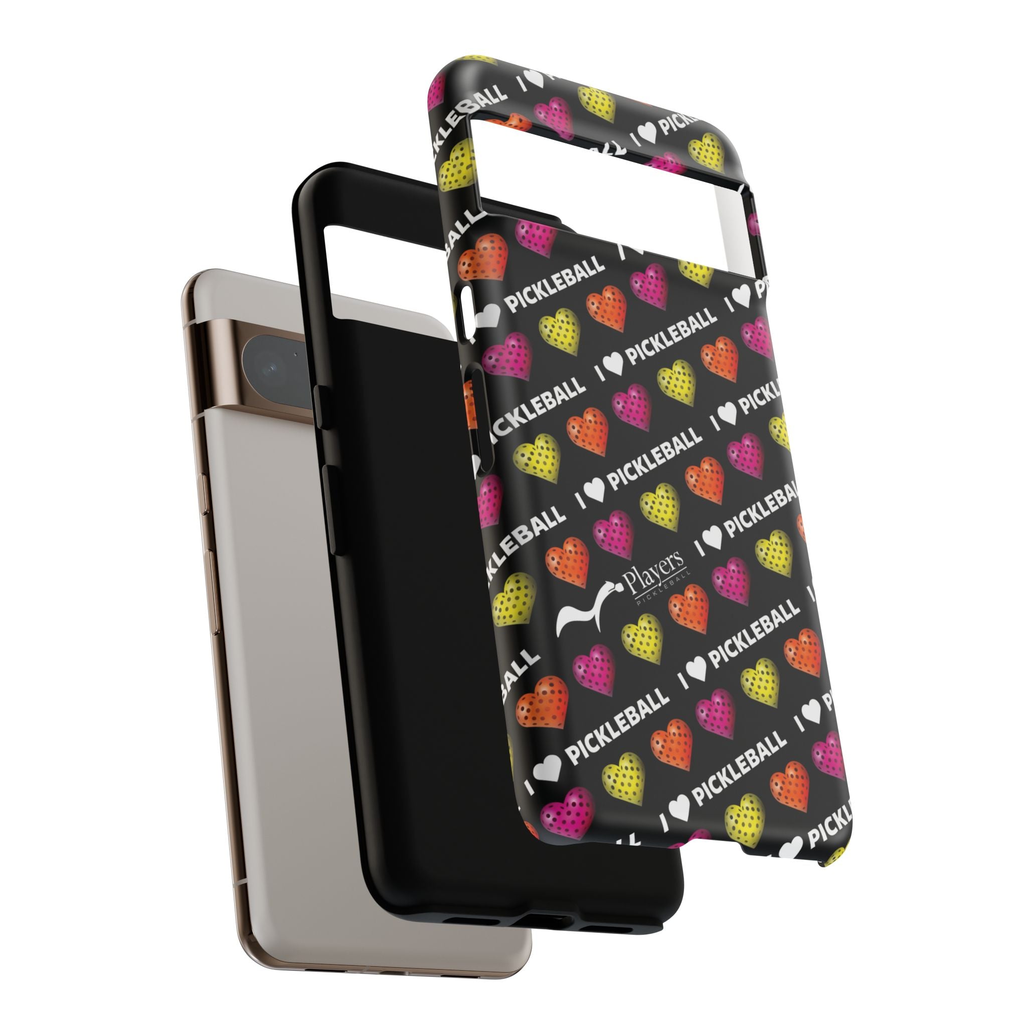 I Heart Pickleball Pattern Phone Cover