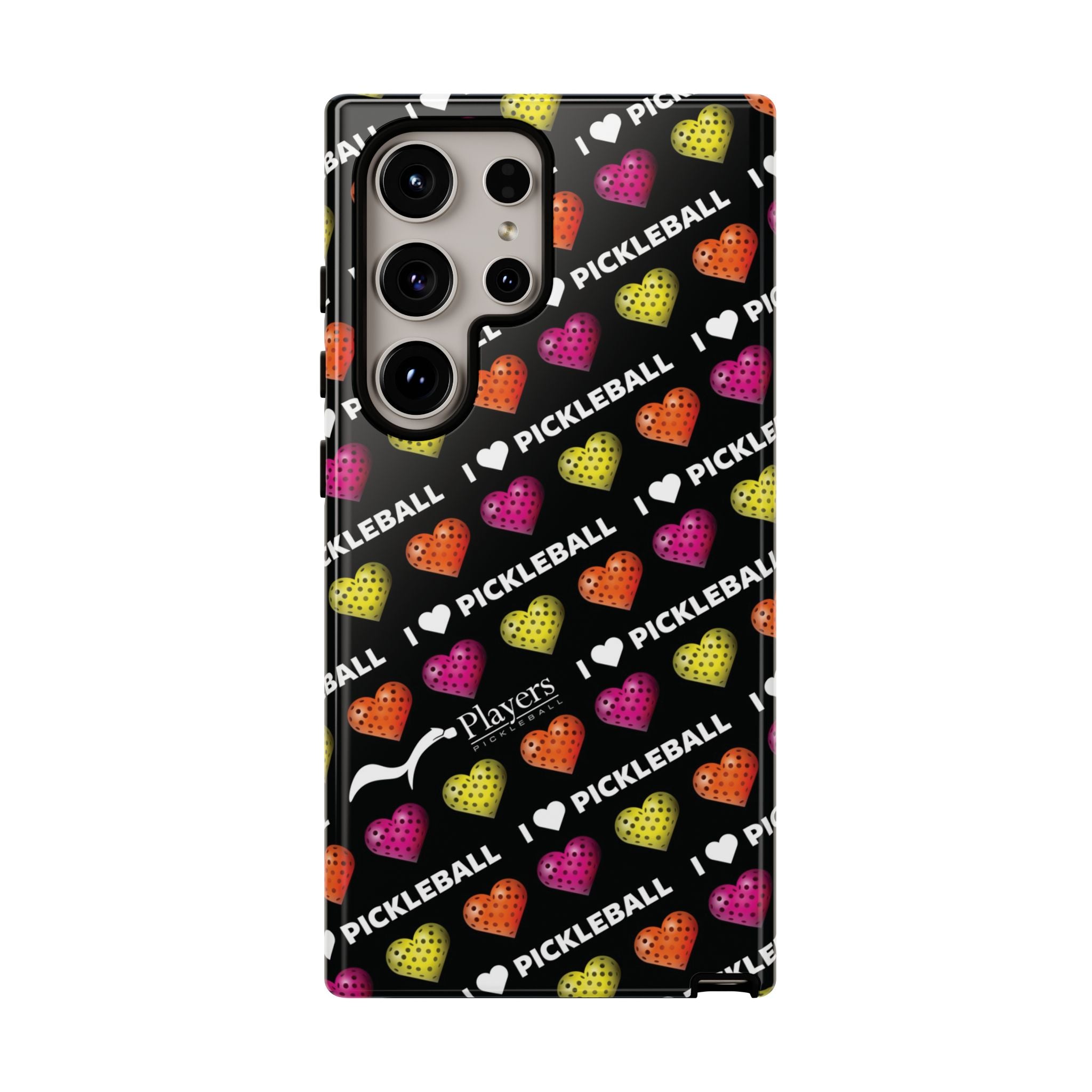 I Heart Pickleball Pattern Phone Cover