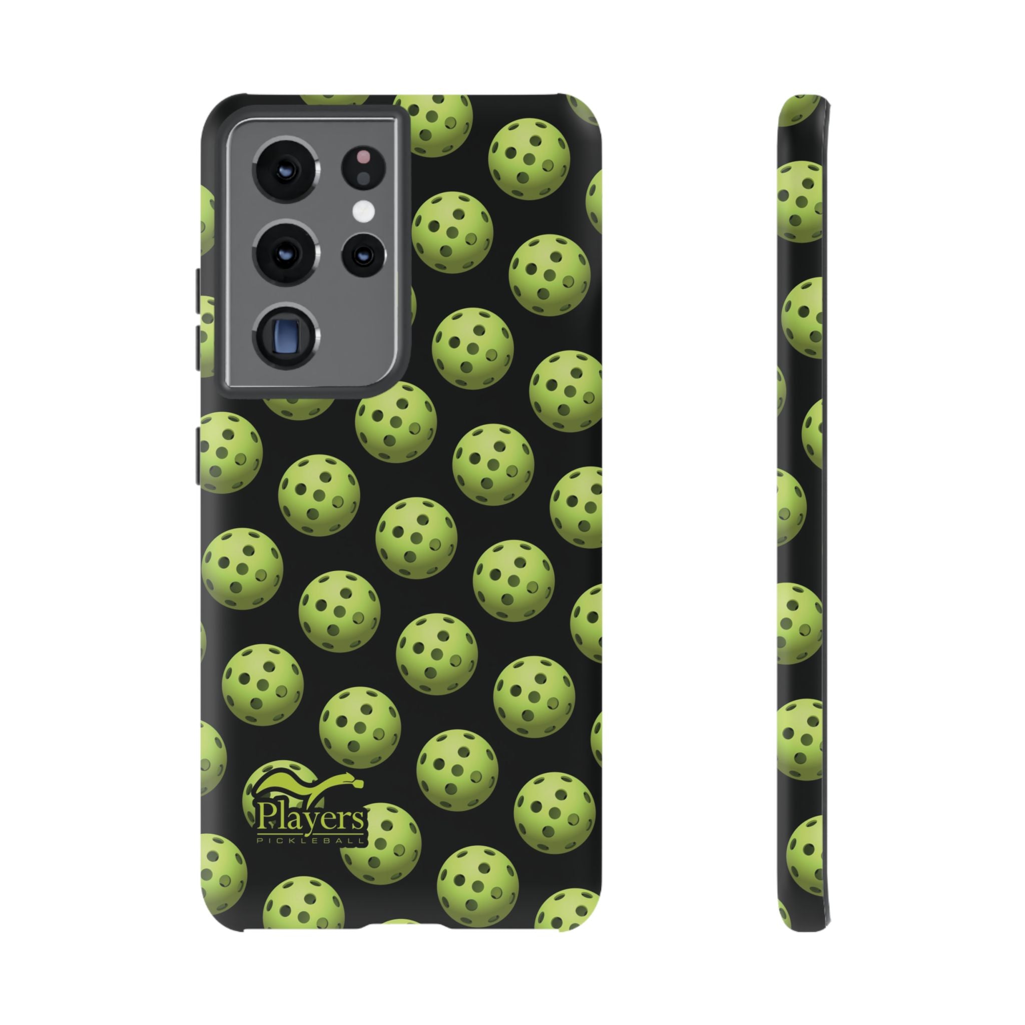 Pickleball Pattern Phone Cover (on Black)