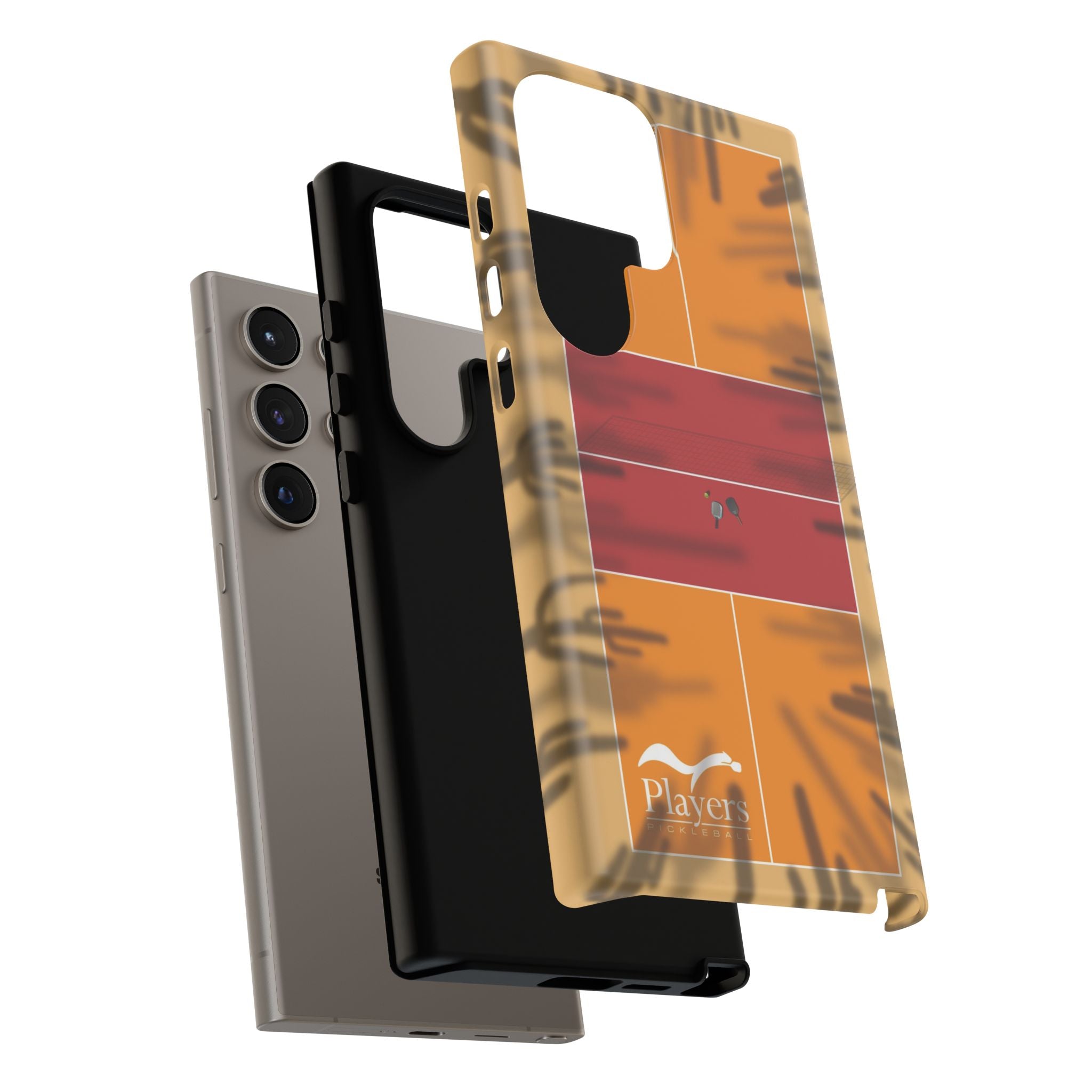 Pickleball Court Phone Cover - Southwest Saguaro Design